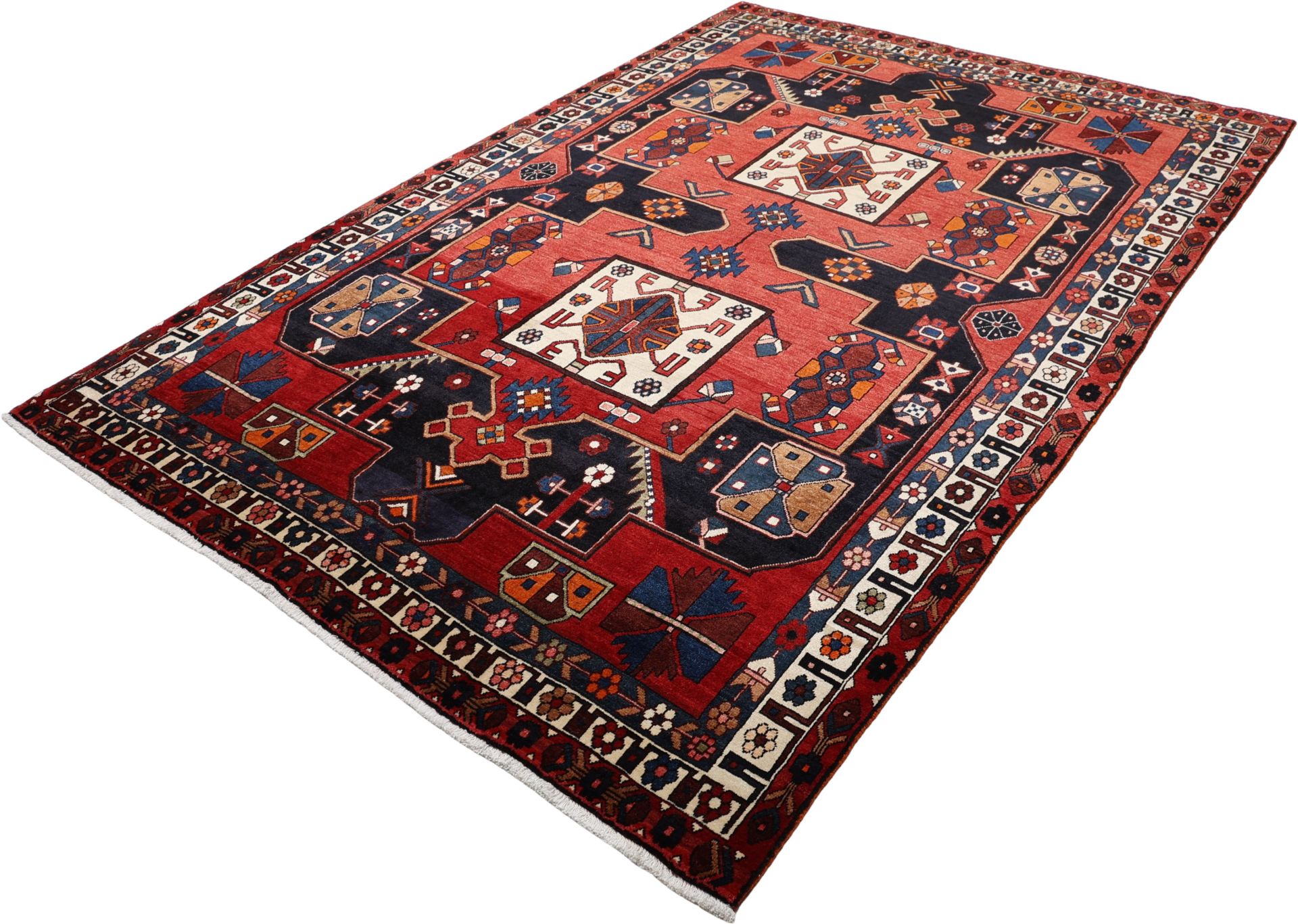 Bakhtiari Perserteppich aus Iran, 210 × 315 cm