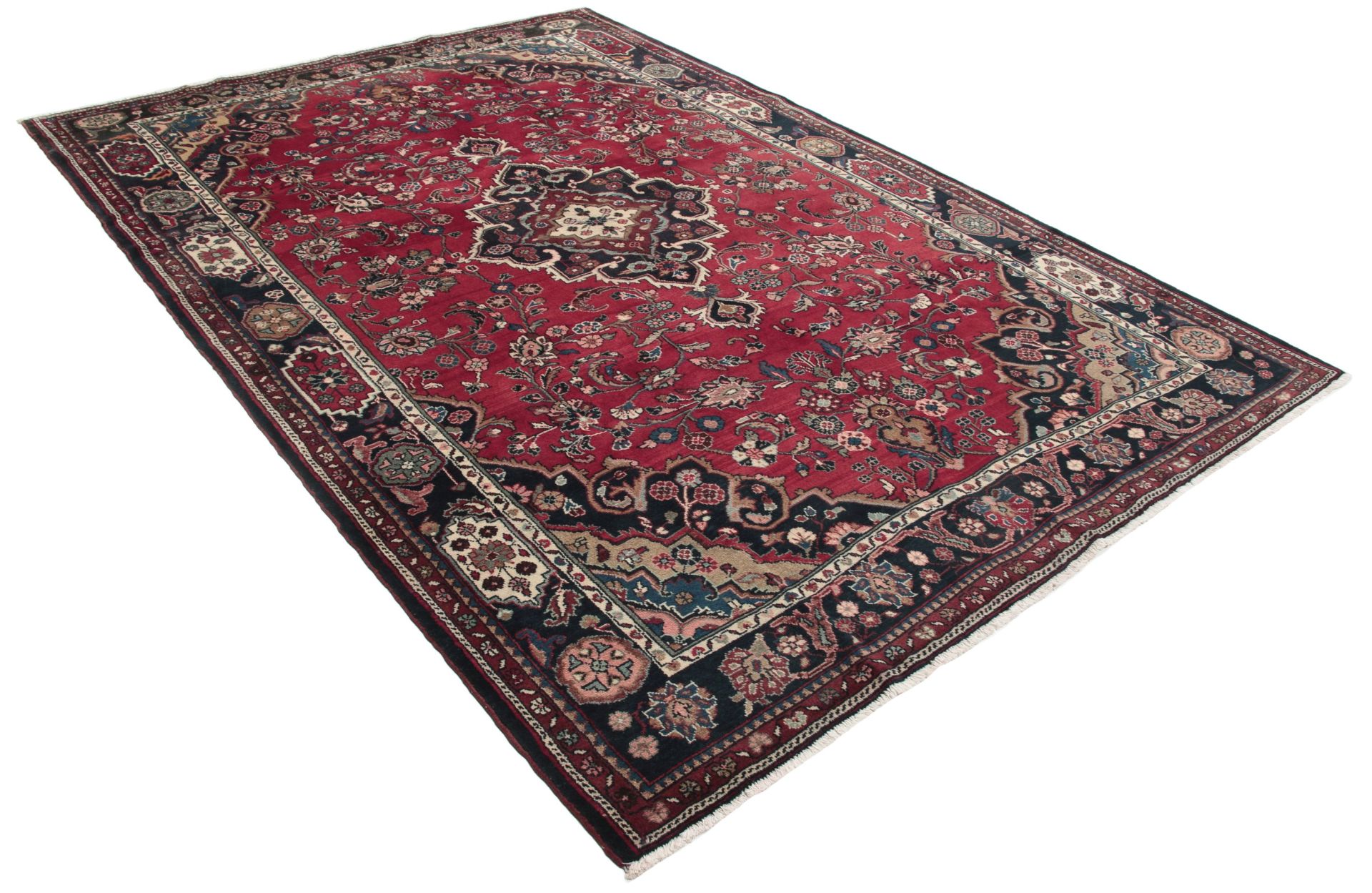 Handgeknüpfter Hamadan Perserteppich 212 × 315 cm