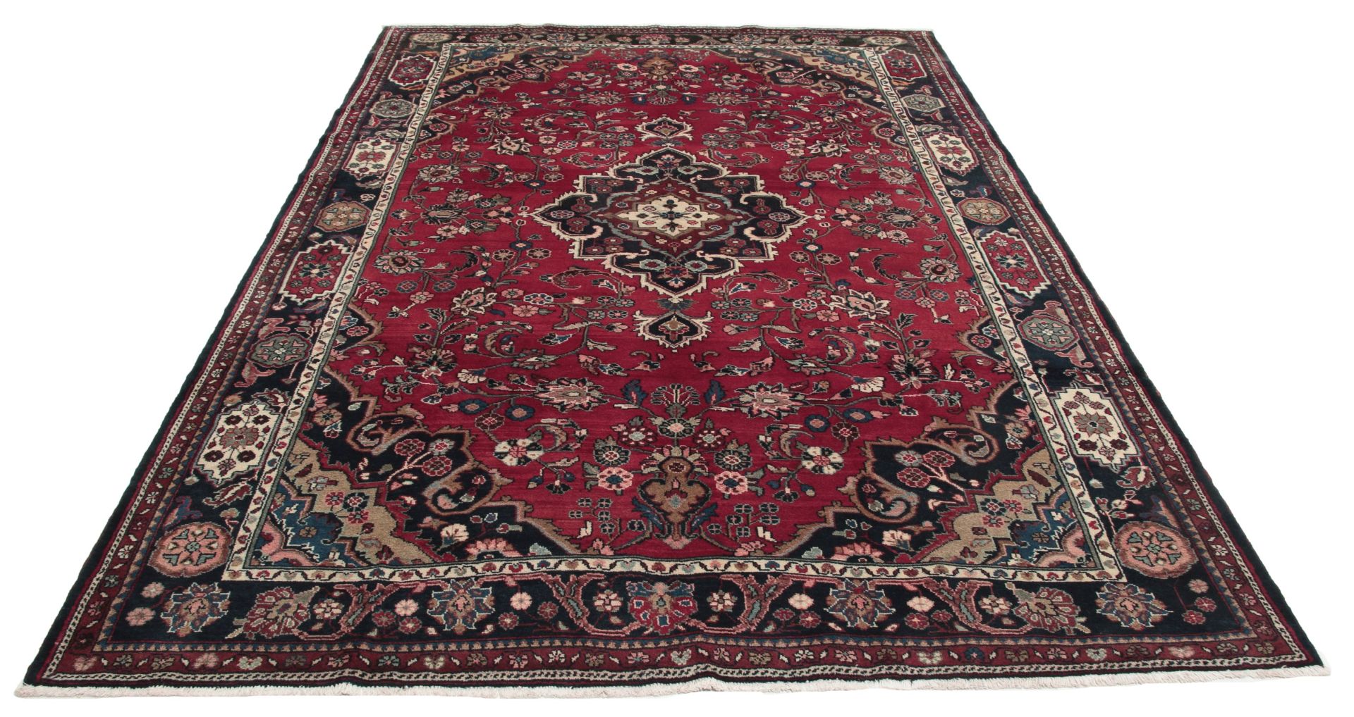 Handgeknüpfter Hamadan Perserteppich 212 × 315 cm