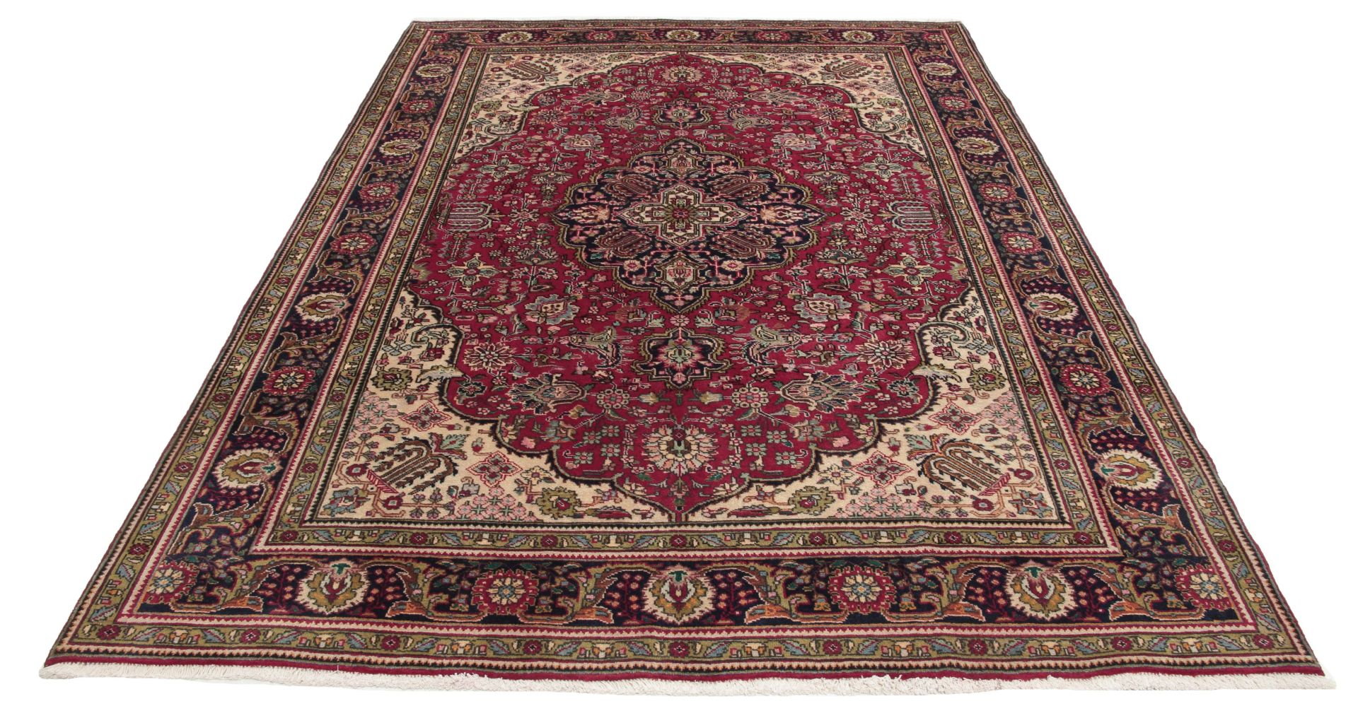 Handgeknüpfter Täbriz Perserteppich, 200 × 296 cm