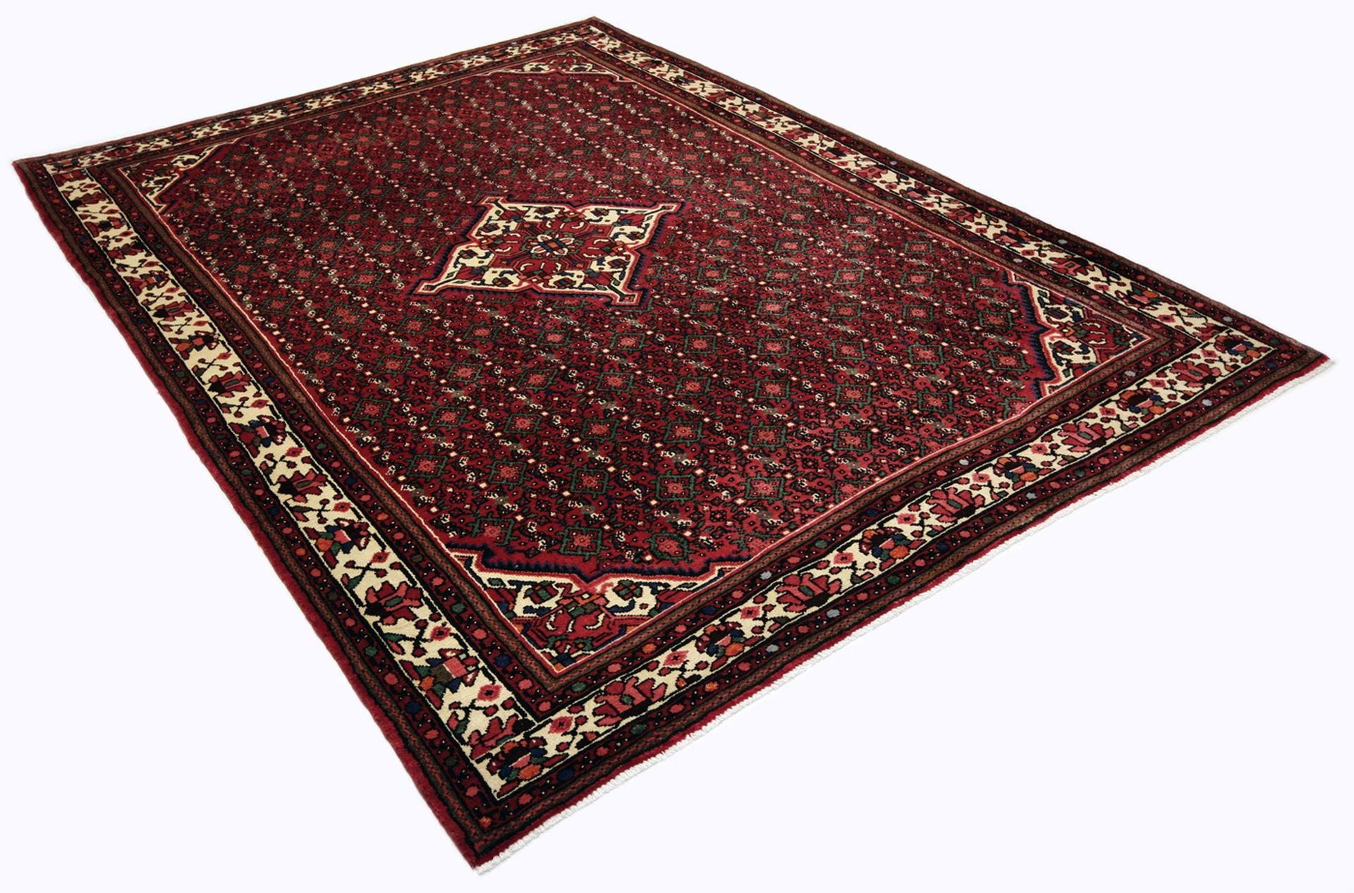 Handgeknüpfter Hamadan Perserteppich 215 × 303 cm