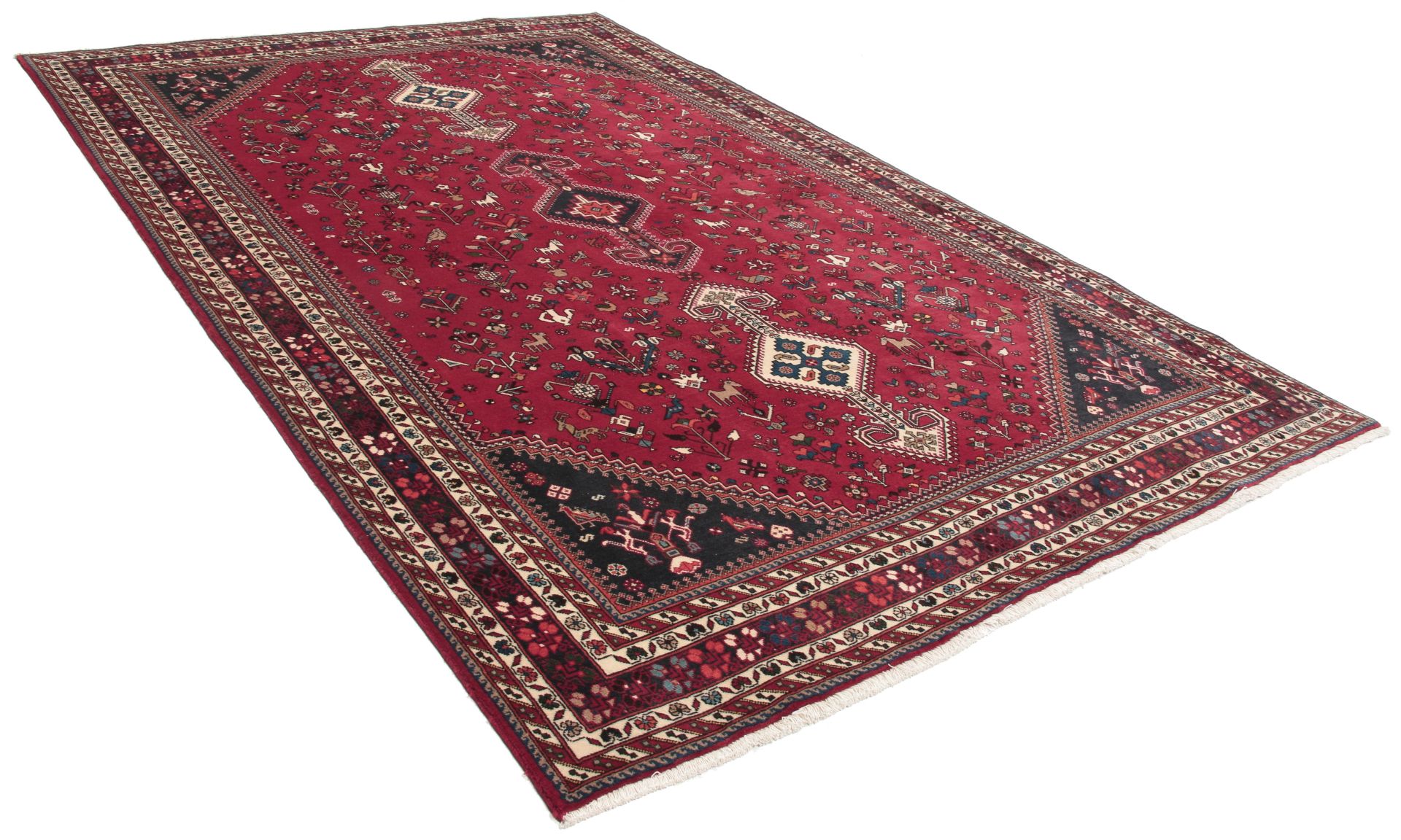 perserteppich-nasrabad-200-x-300-cm-schurwolle-handgeknupft-1 Handgeknüpfter Perserteppich 200 × 300 cm