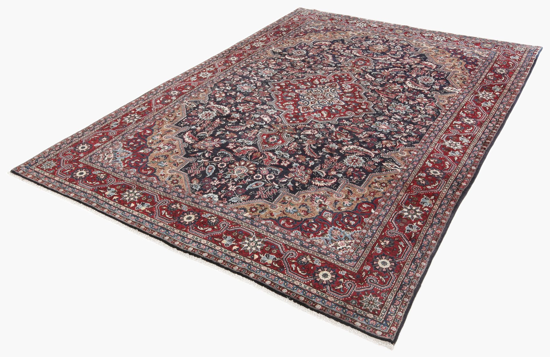 Handgeknüpfter Hamadan Perserteppich, 207 × 318 cm, Wolle