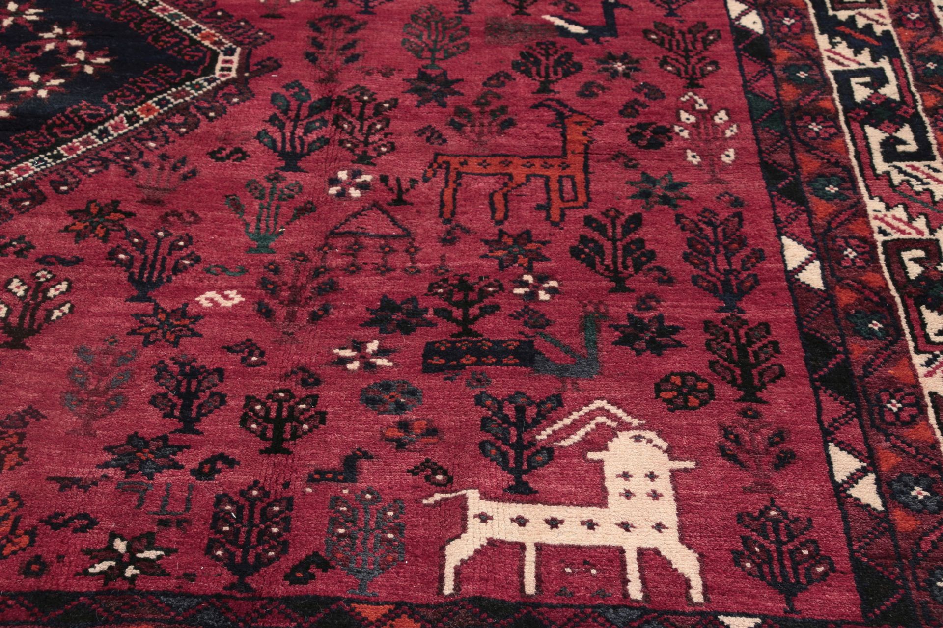 Handgeknüpfter Qashqai Perserteppich 210 × 300 cm