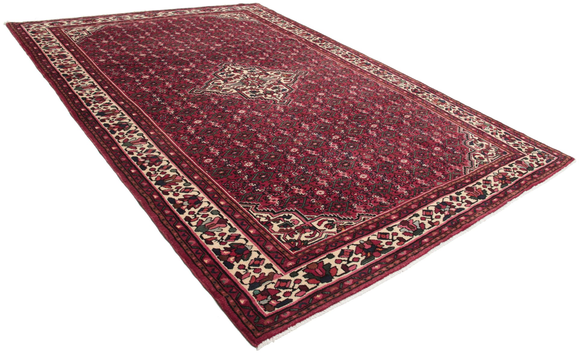 Hamadan Perserteppich 215 × 313 cm aus Wolle, handgeknüpft