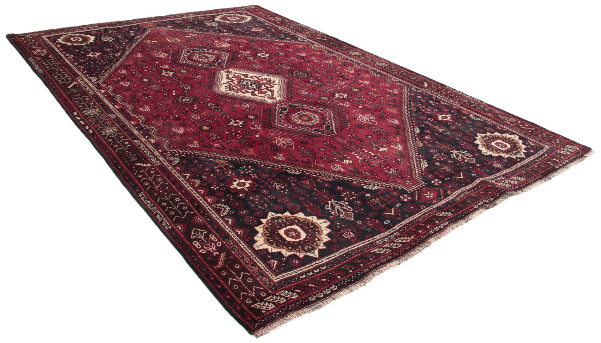 Handgeknüpfter Qashqai Perserteppich 210 × 310 cm