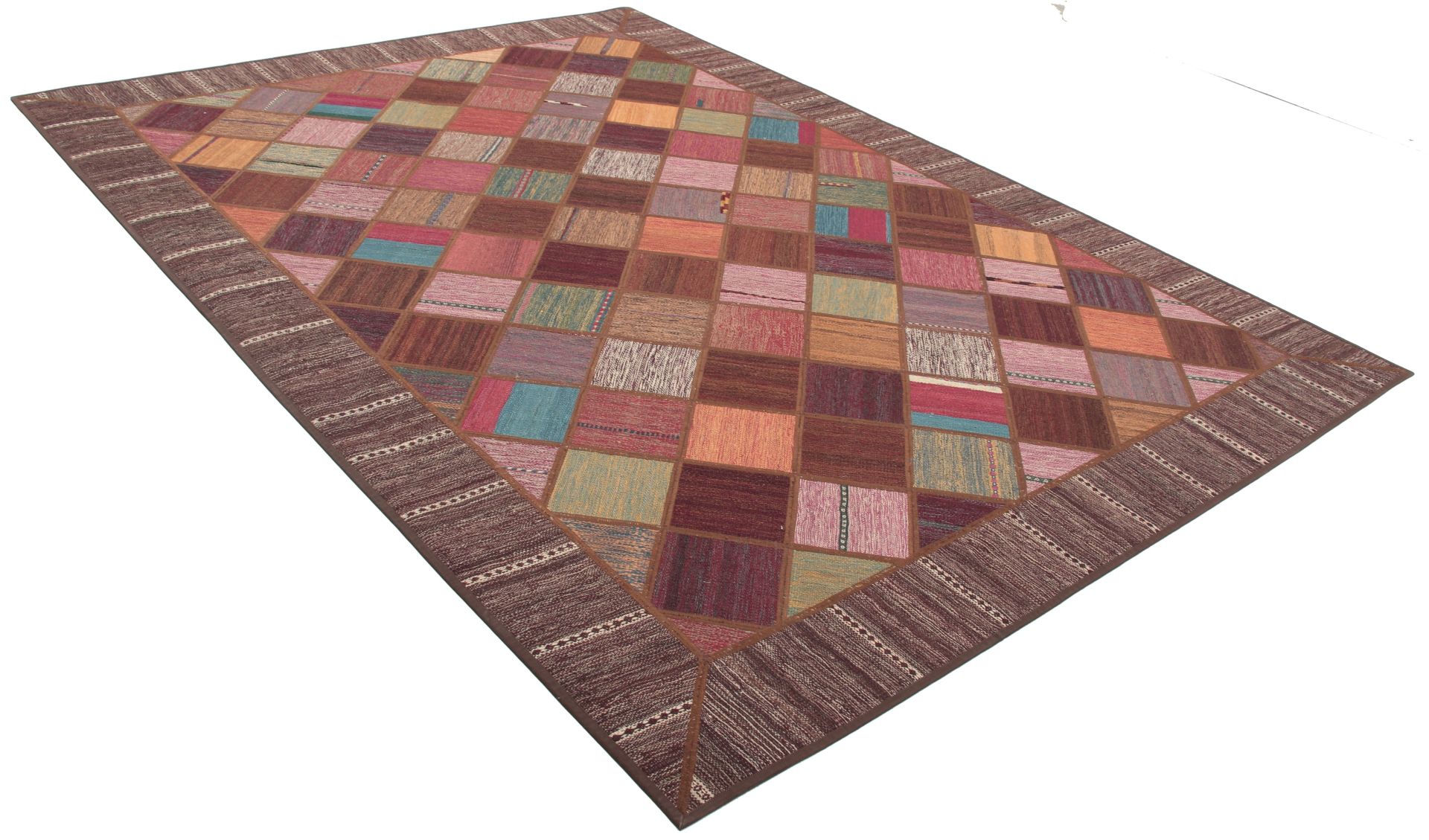 Kelim Perserteppich 211 × 296 cm aus Wolle, handgewebt