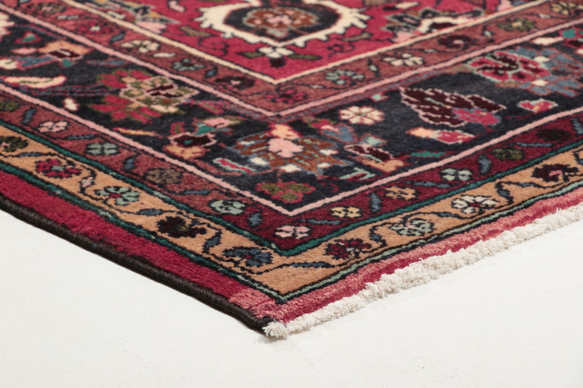 perserteppich-hamadan-209-x-313-cm-wolle-handgeknupft-herati-muster-8 Hamadan Perserteppich 209 × 313 cm aus Wolle, handgeknüpft