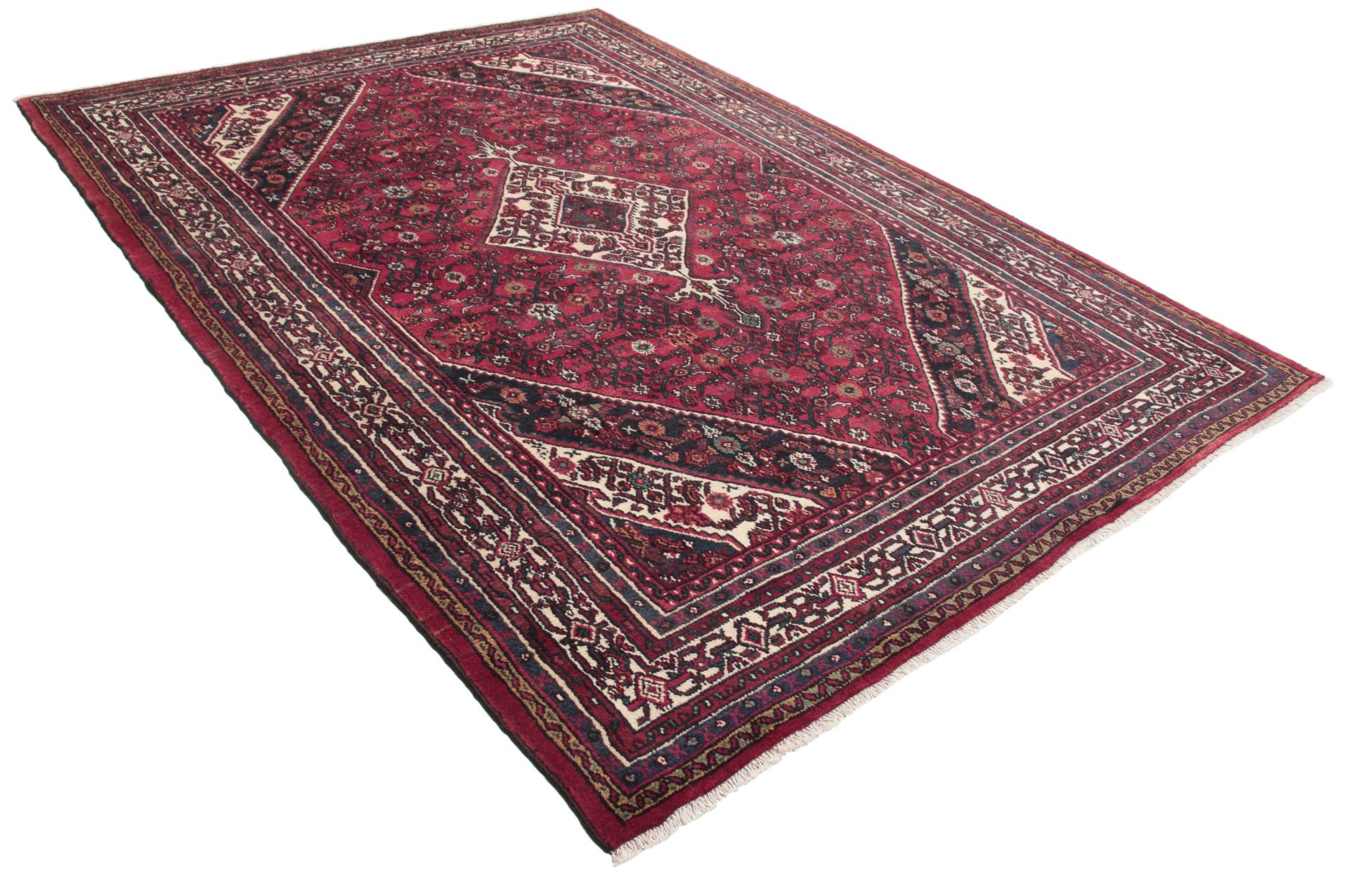 perserteppich-hamedan-213-x-300-cm-baumwolle-handgeknupft-1 Handgeknüpfter Hamadan Perserteppich, 213 × 300 cm, Wolle