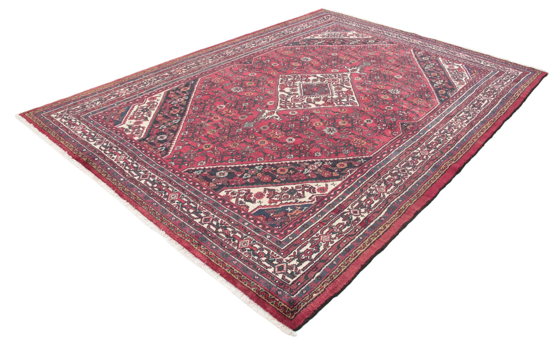 perserteppich-hamedan-213-x-300-cm-baumwolle-handgeknupft-2 Handgeknüpfter Hamadan Perserteppich, 213 × 300 cm, Wolle