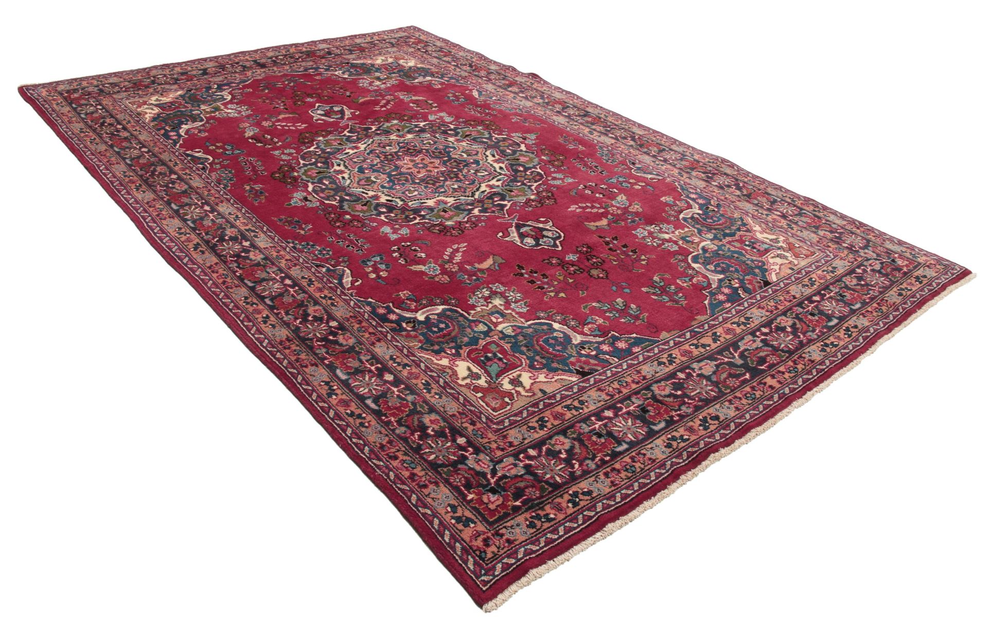Mashhad Perserteppich aus Iran, 192 × 287 cm