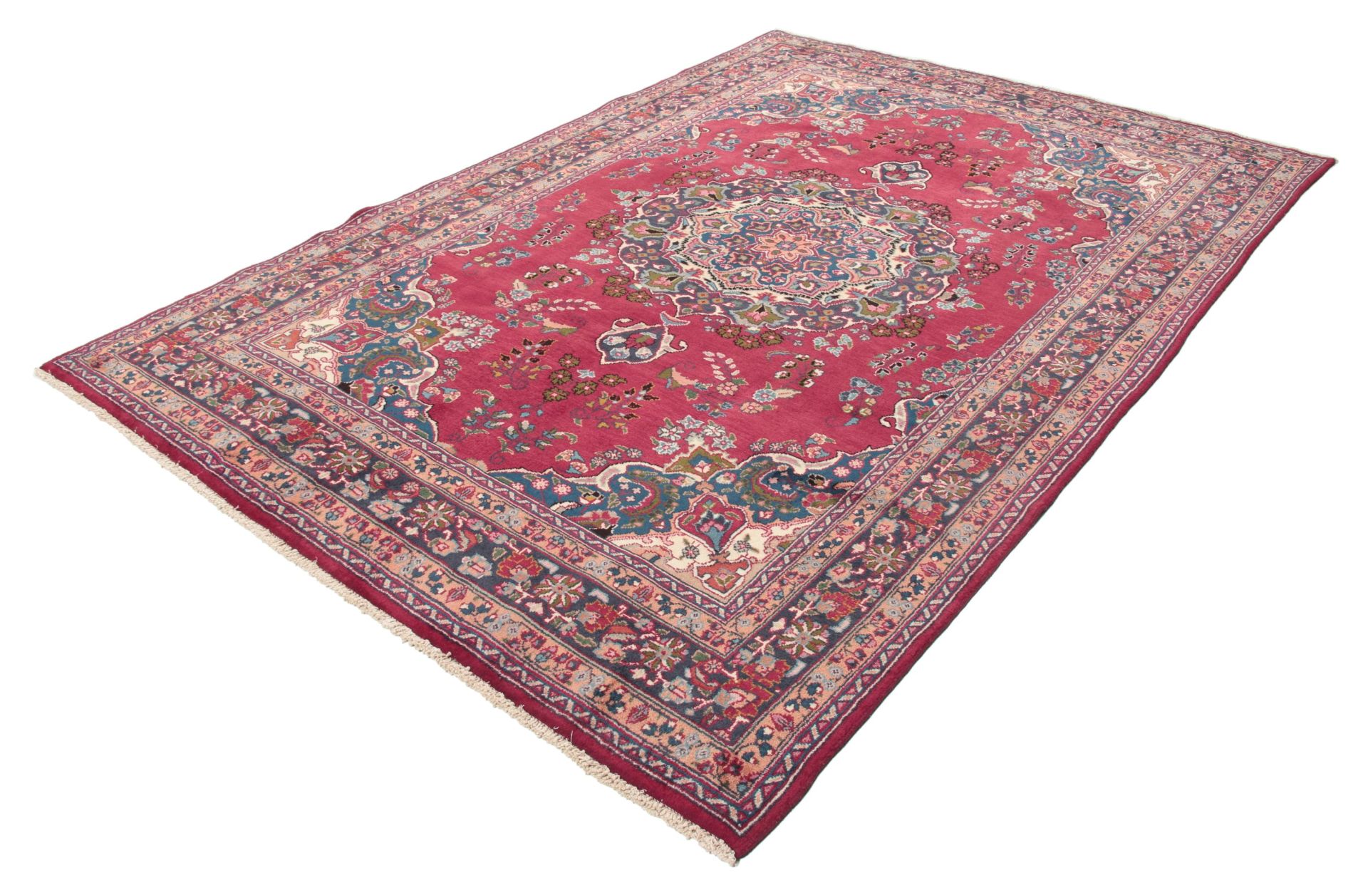 Mashhad Perserteppich aus Iran, 192 × 287 cm