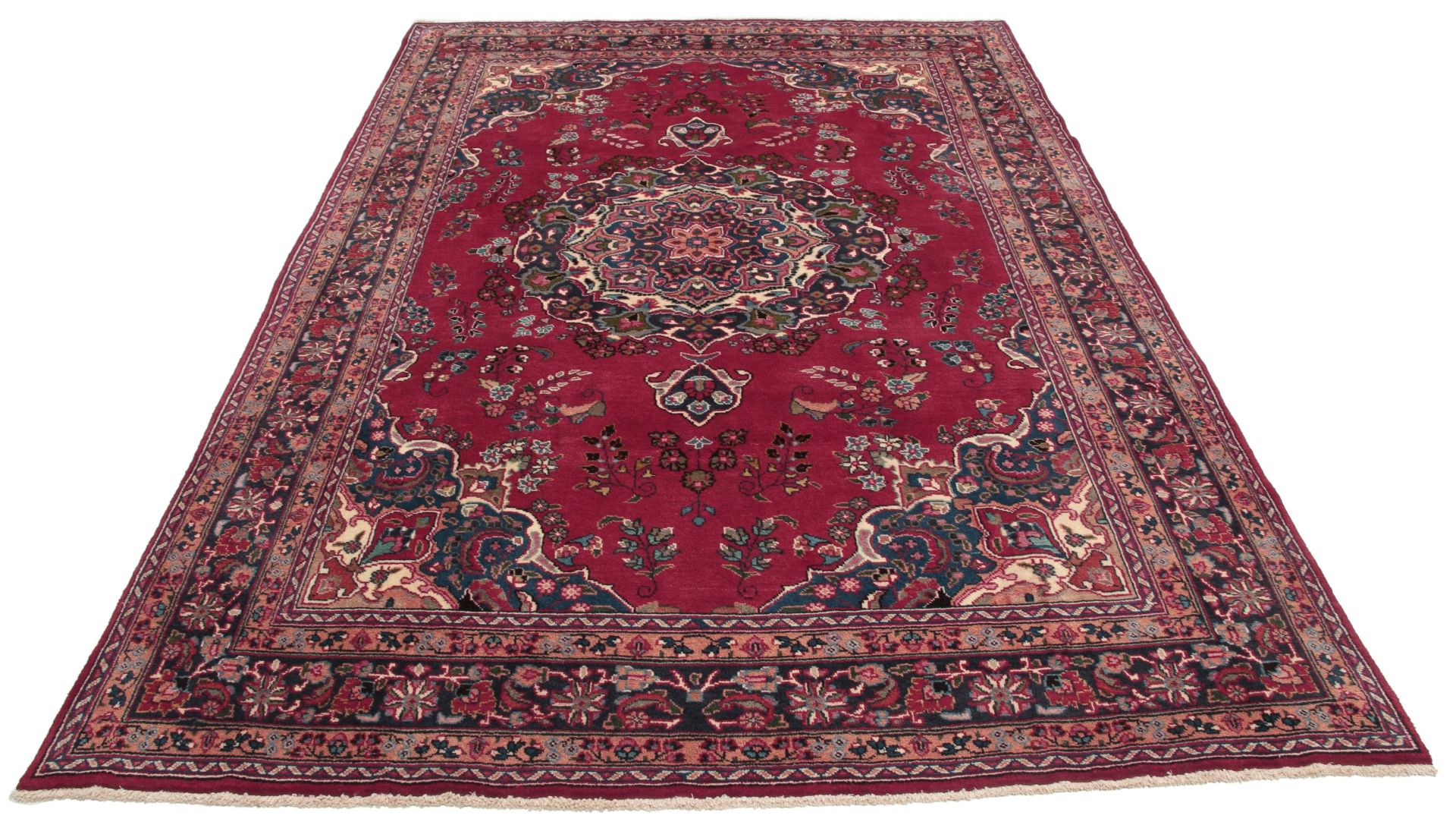 Mashhad Perserteppich aus Iran, 192 × 287 cm
