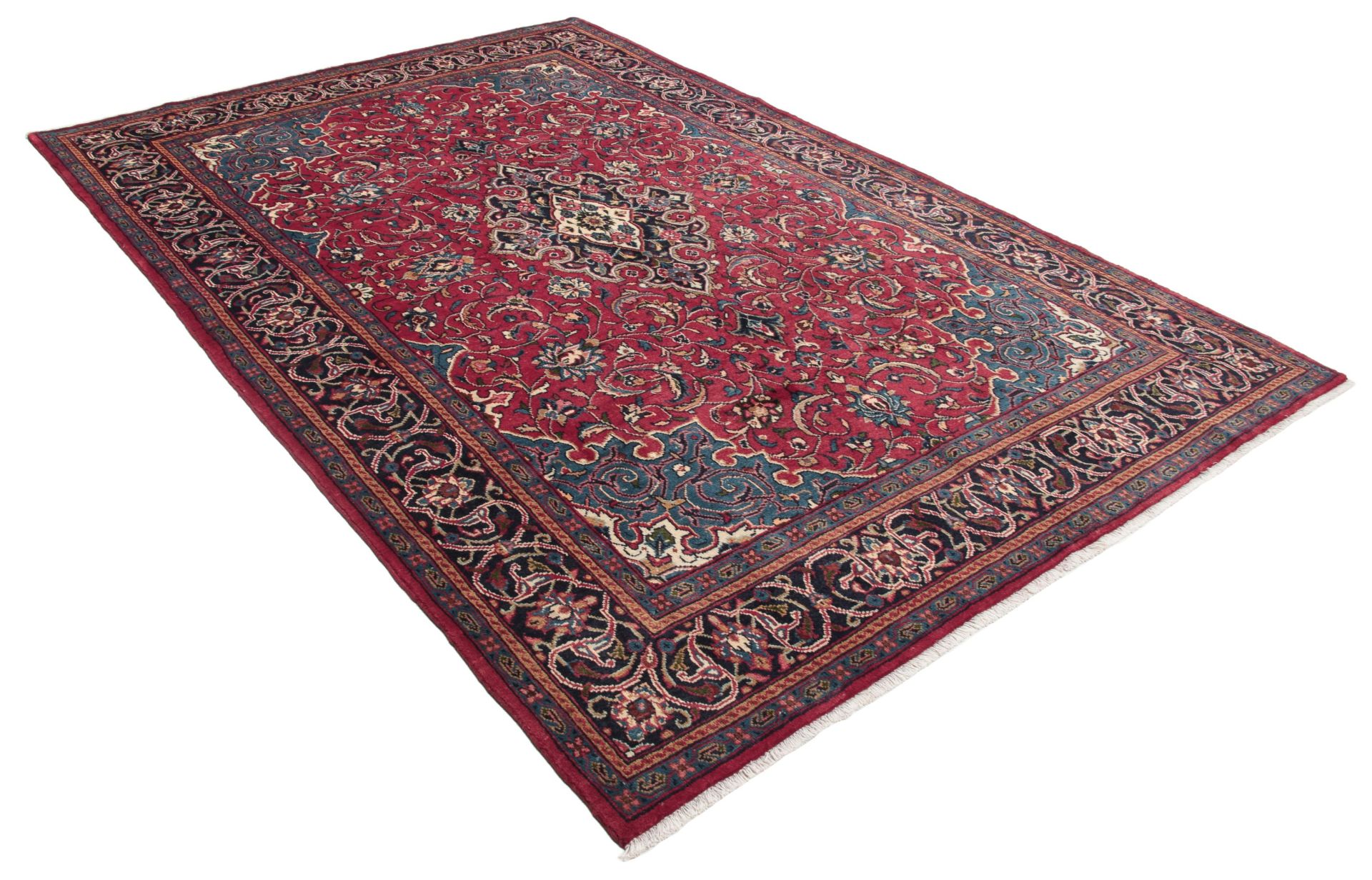 Handgeknüpfter Hamadan Perserteppich 207 × 313 cm