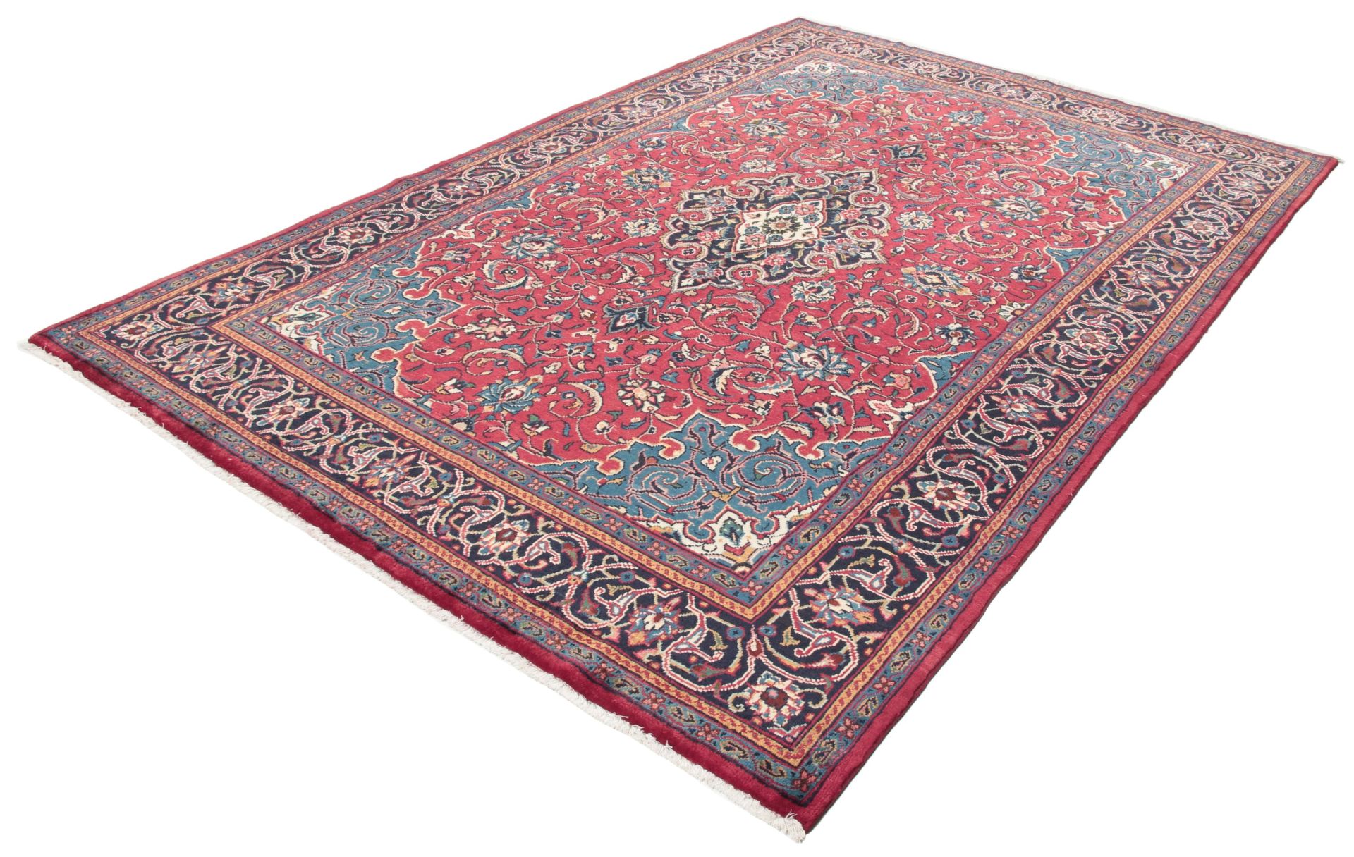 Handgeknüpfter Hamadan Perserteppich 207 × 313 cm