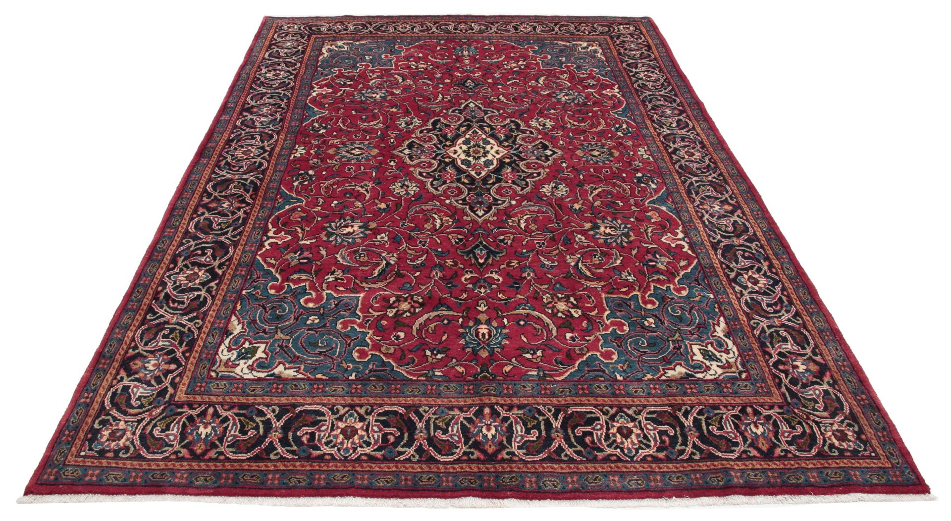 Handgeknüpfter Hamadan Perserteppich 207 × 313 cm