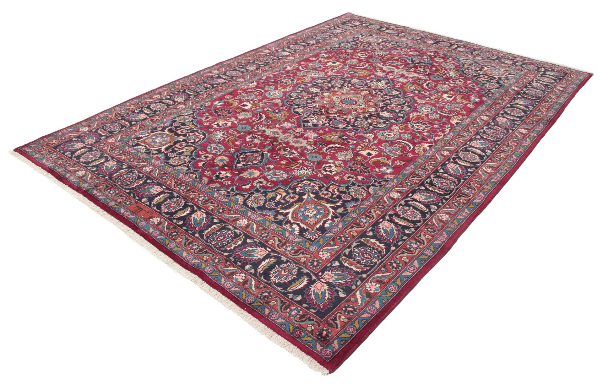 Mashhad Perserteppich 196 × 286 cm aus Wolle, handgeknüpft