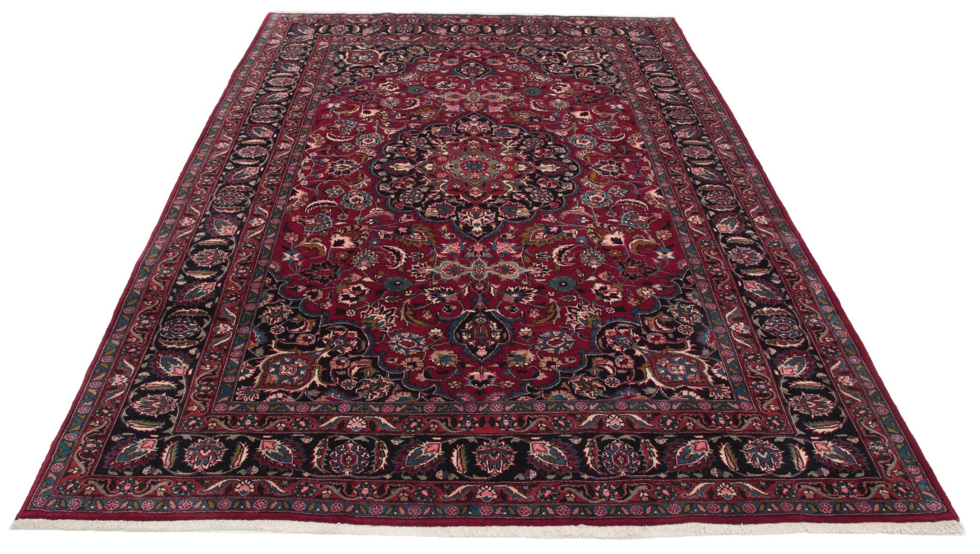 Mashhad Perserteppich 196 × 286 cm aus Wolle, handgeknüpft