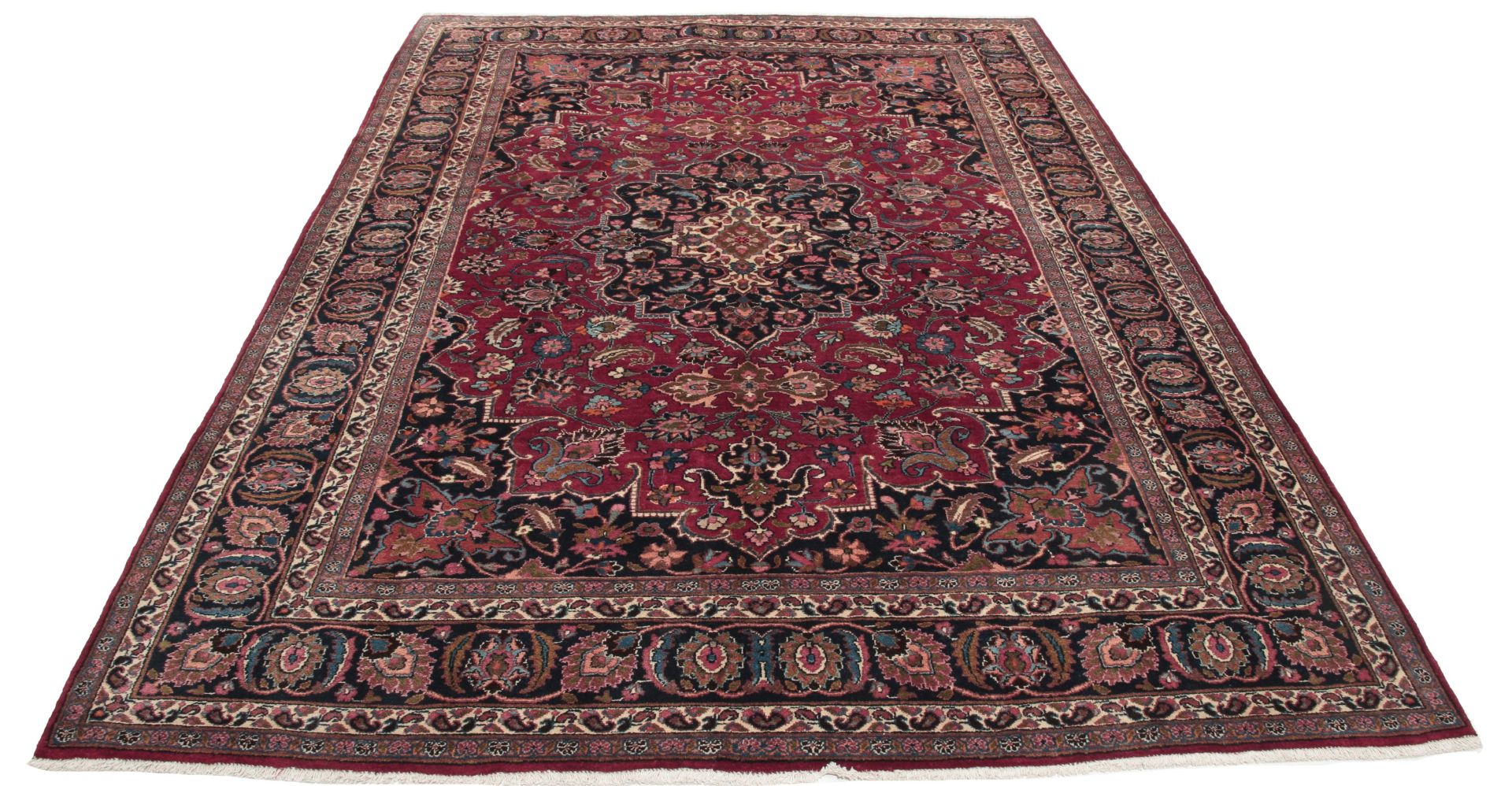 Mashhad Perserteppich 208 × 300 cm aus Wolle, handgeknüpft