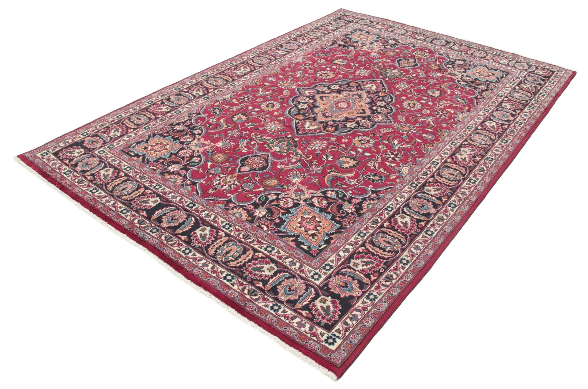 Mashhad Perserteppich 195 × 300 cm aus Wolle, handgeknüpft