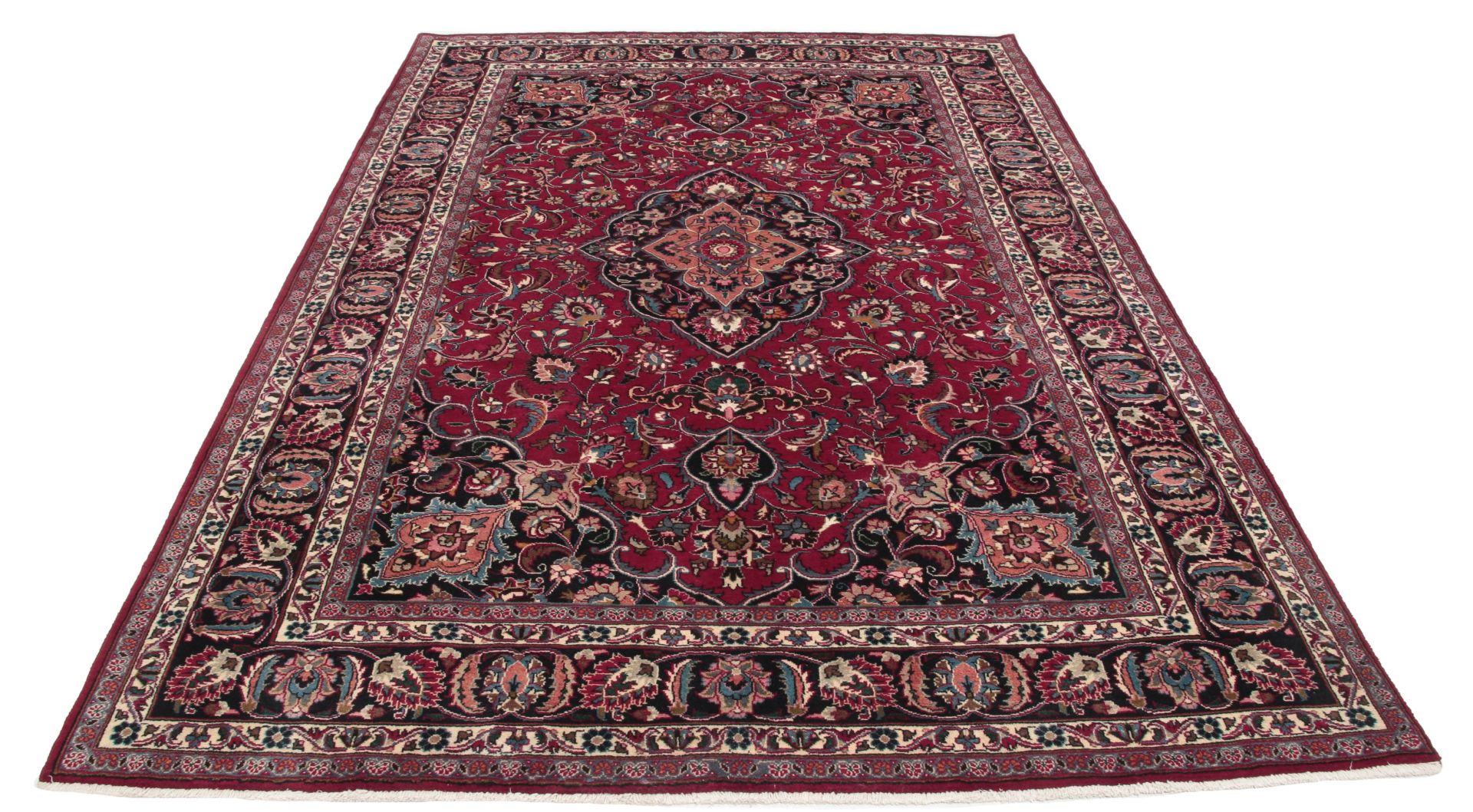 Mashhad Perserteppich 195 × 300 cm aus Wolle, handgeknüpft