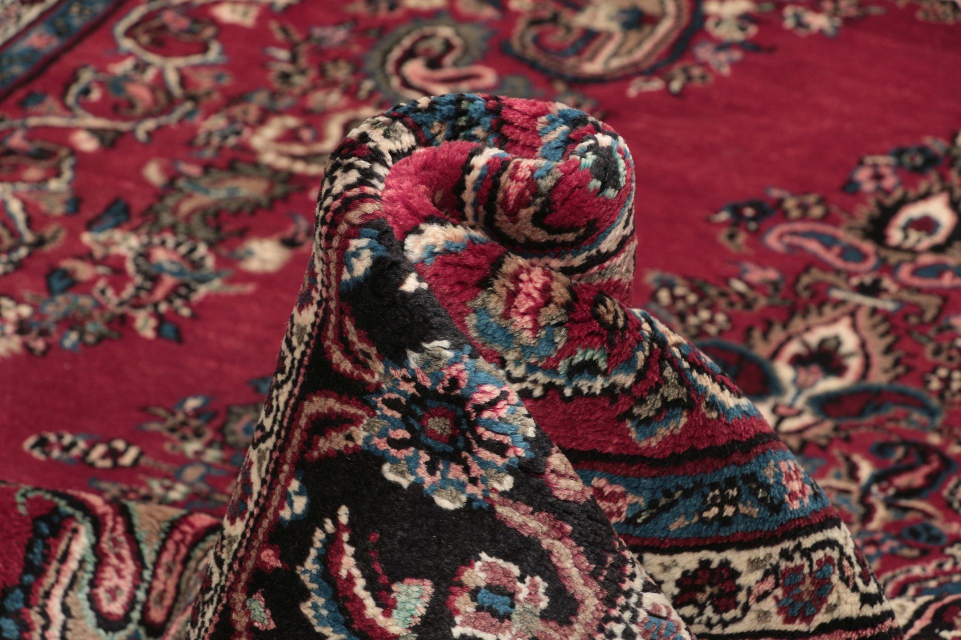perserteppich-hamadan-210-x-312-cm-baumwolle-handgeknupft-herati-muster-9 Handgeknüpfter Hamadan Perserteppich 210 × 312 cm