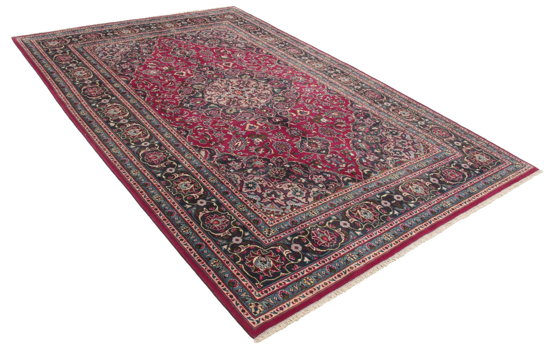 Handgeknüpfter Mashhad Perserteppich 200 × 300 cm