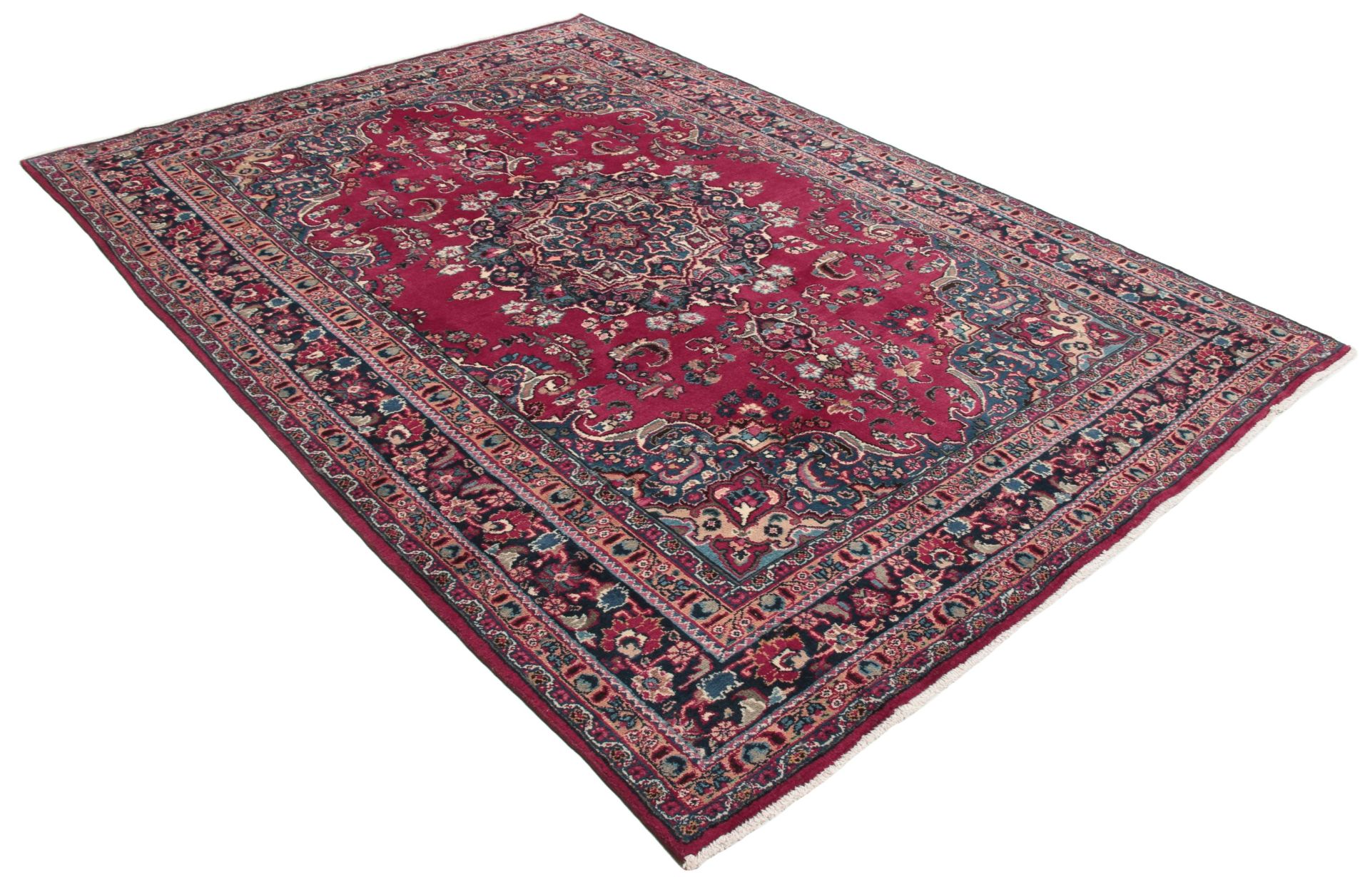 Mashhad Perserteppich aus Iran, 198 × 284 cm