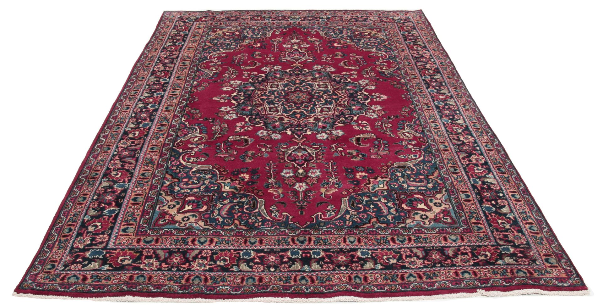 Mashhad Perserteppich aus Iran, 198 × 284 cm