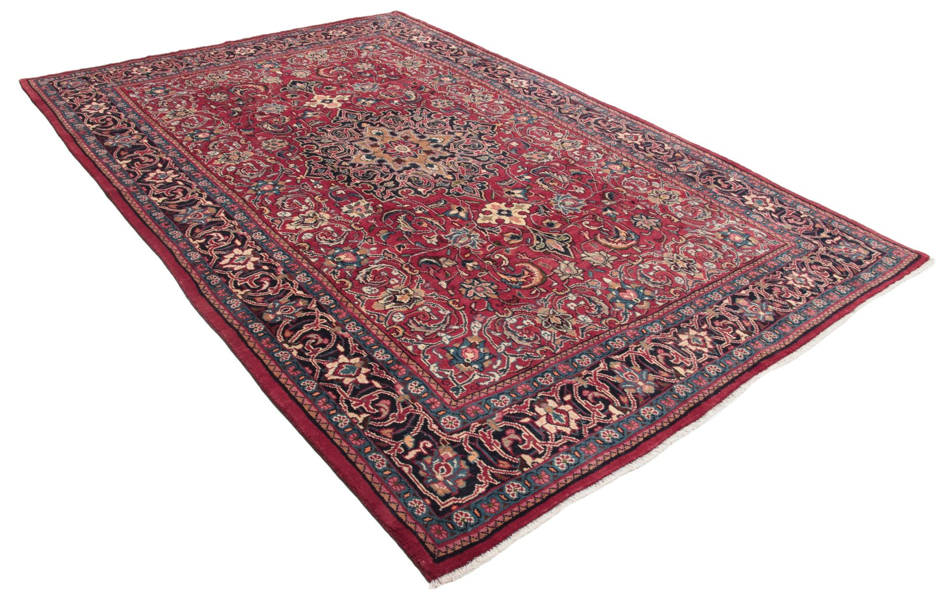 Handgeknüpfter Hamadan Perserteppich 212 × 320 cm