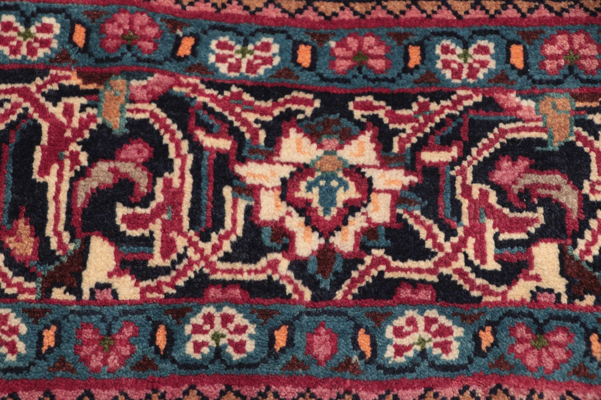 Handgeknüpfter Hamadan Perserteppich 212 × 320 cm