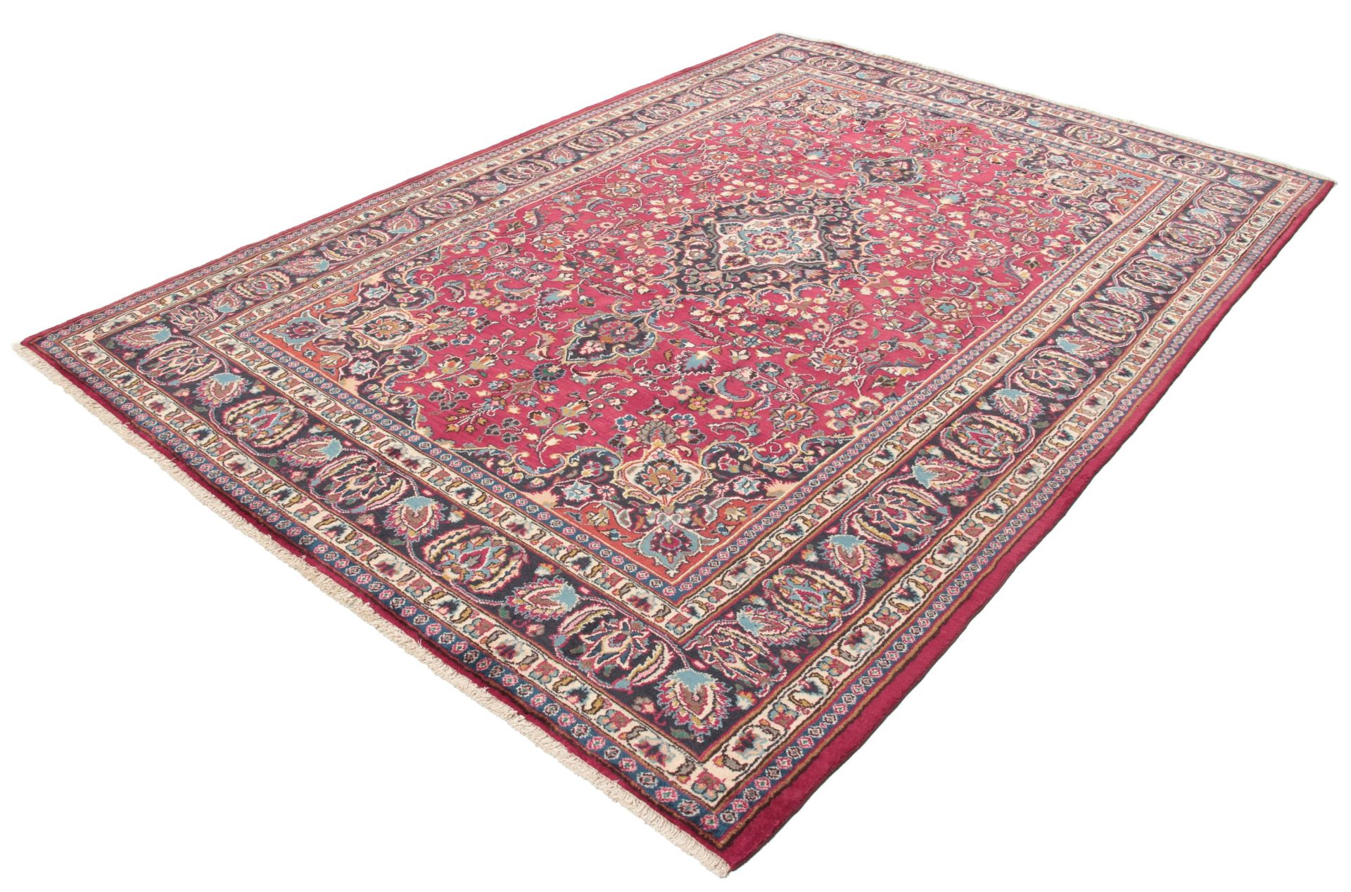 Handgeknüpfter Mashhad Perserteppich, 195 × 292 cm, Wolle