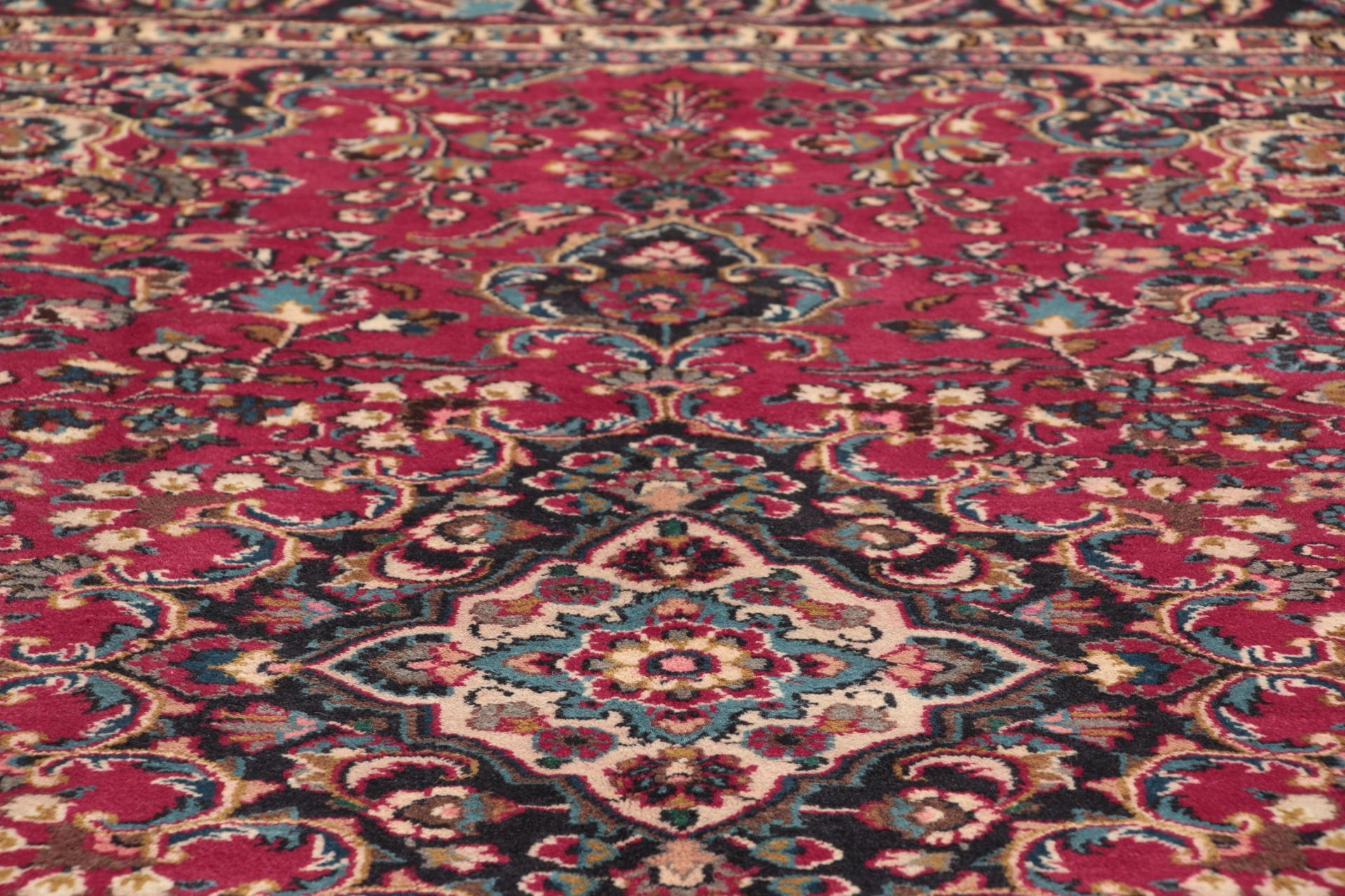 Handgeknüpfter Mashhad Perserteppich, 195 × 292 cm, Wolle