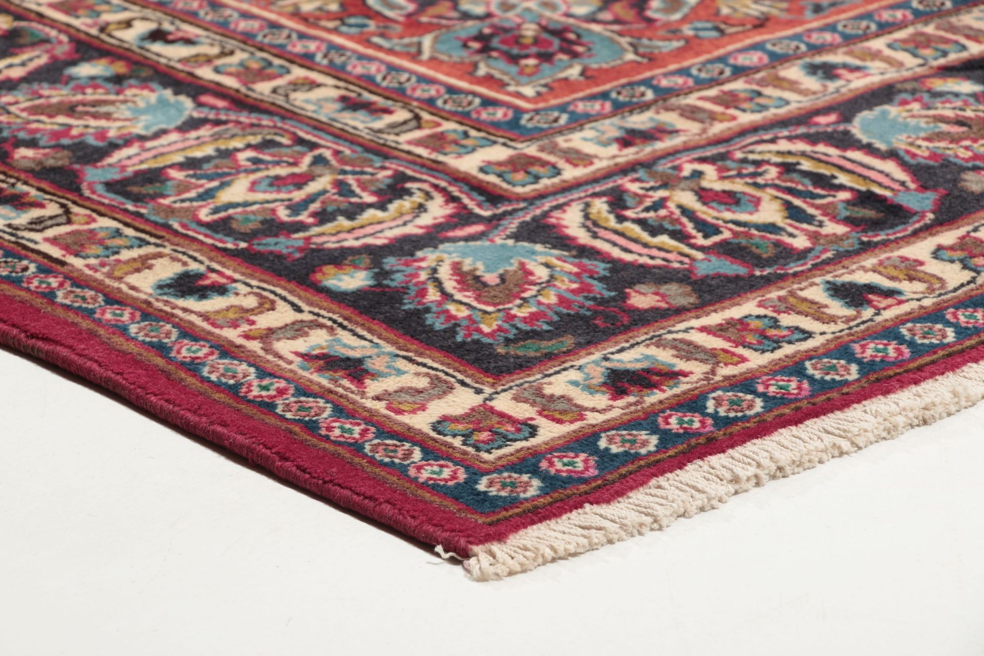 Handgeknüpfter Mashhad Perserteppich, 195 × 292 cm, Wolle
