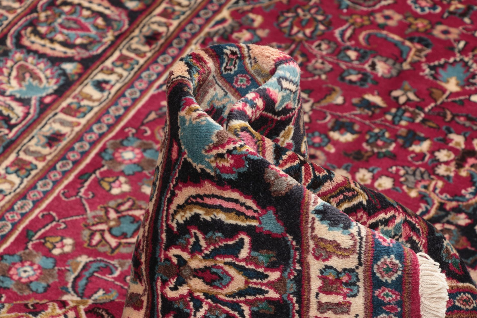 Handgeknüpfter Mashhad Perserteppich, 195 × 292 cm, Wolle