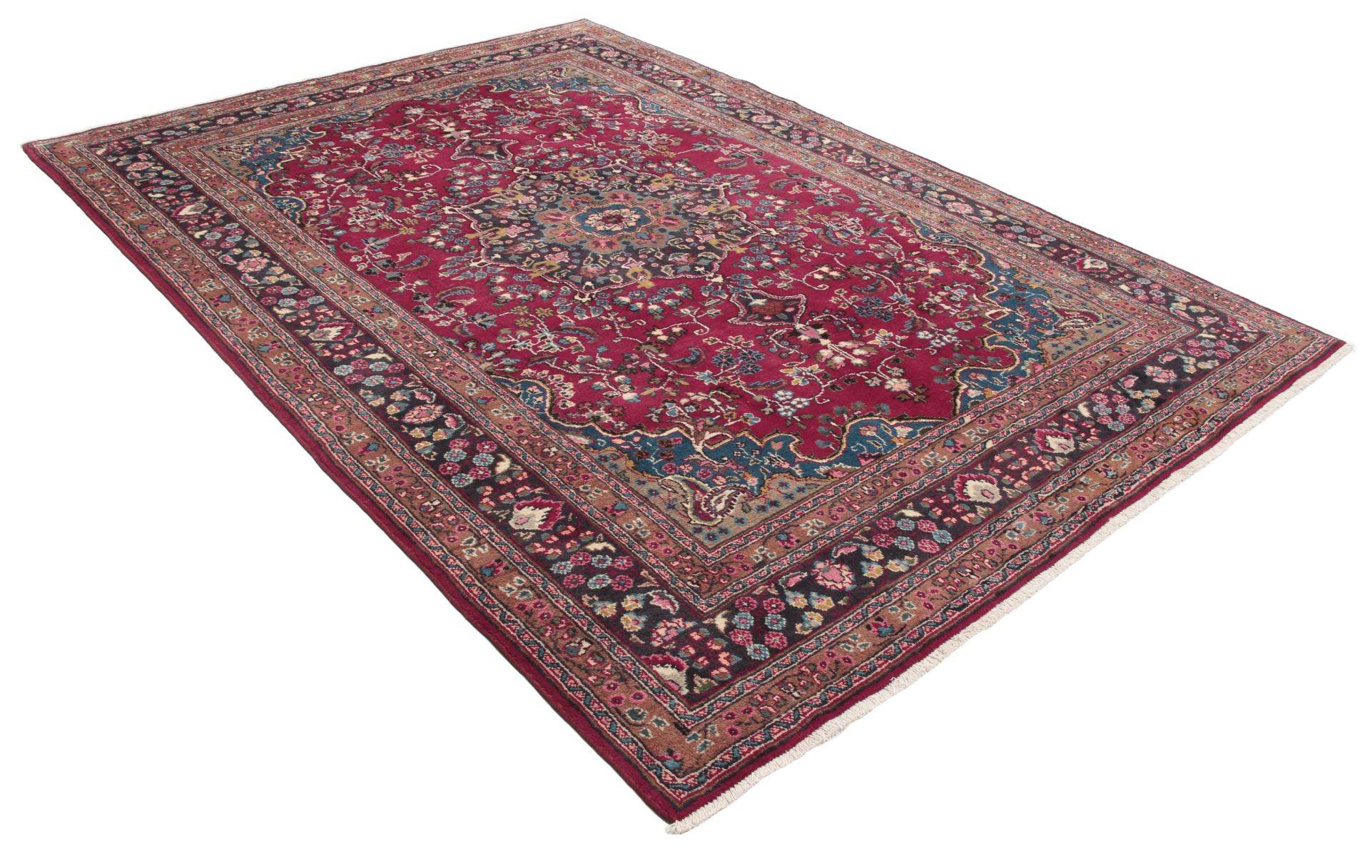 Handgeknüpfter Mashhad Perserteppich 205 × 290 cm