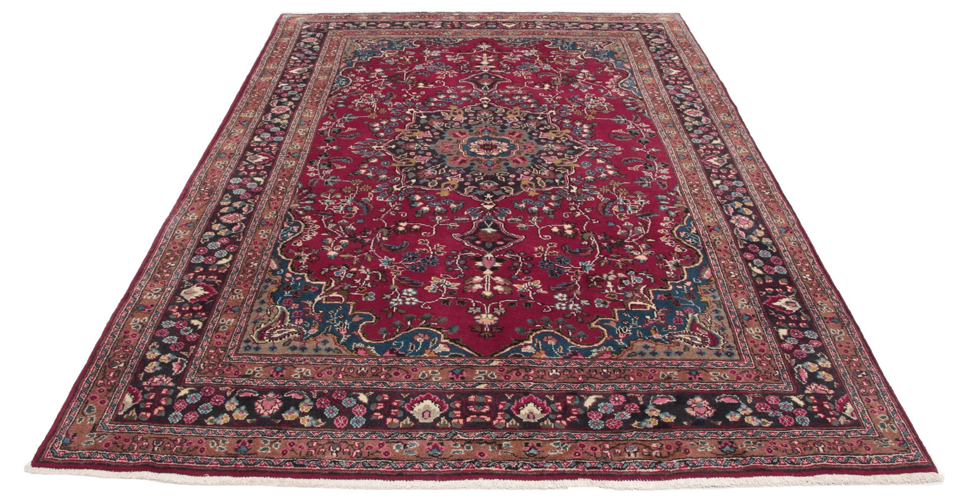 Handgeknüpfter Mashhad Perserteppich 205 × 290 cm