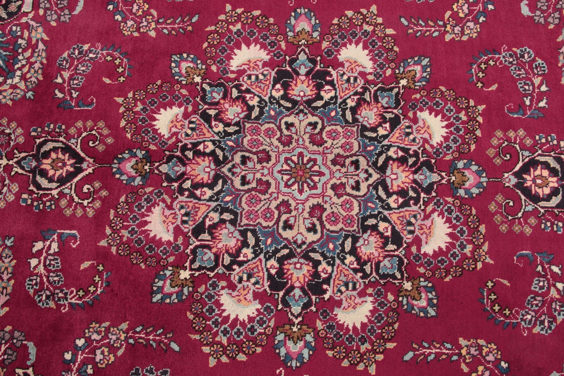 perserteppich-mashad-197-x-296-cm-schurwolle-handgeknupft-floral-19 Handgeknüpfter Mashhad Perserteppich, 197 × 296 cm, Wolle