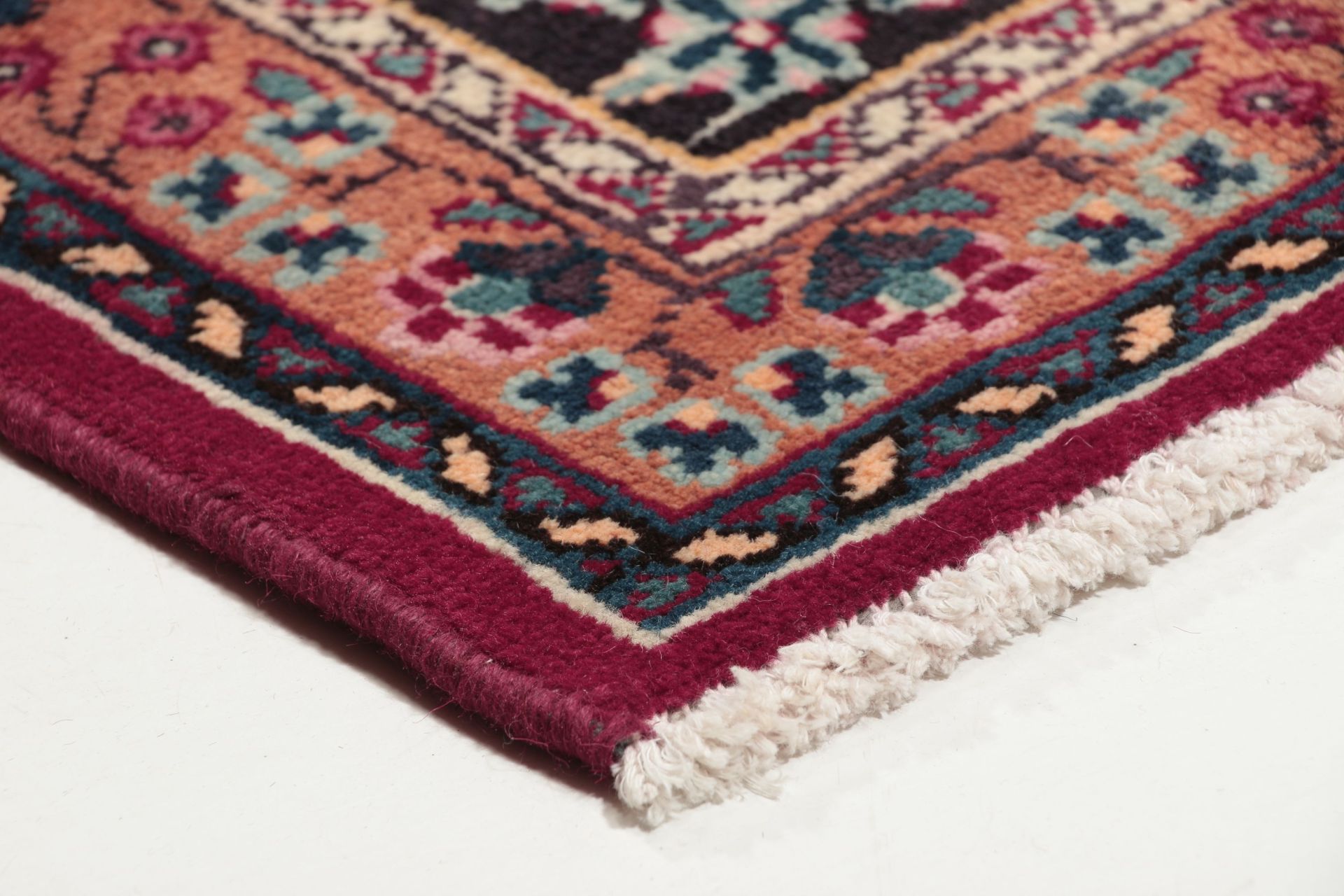 perserteppich-mashad-197-x-296-cm-schurwolle-handgeknupft-floral-20 Handgeknüpfter Mashhad Perserteppich, 197 × 296 cm, Wolle
