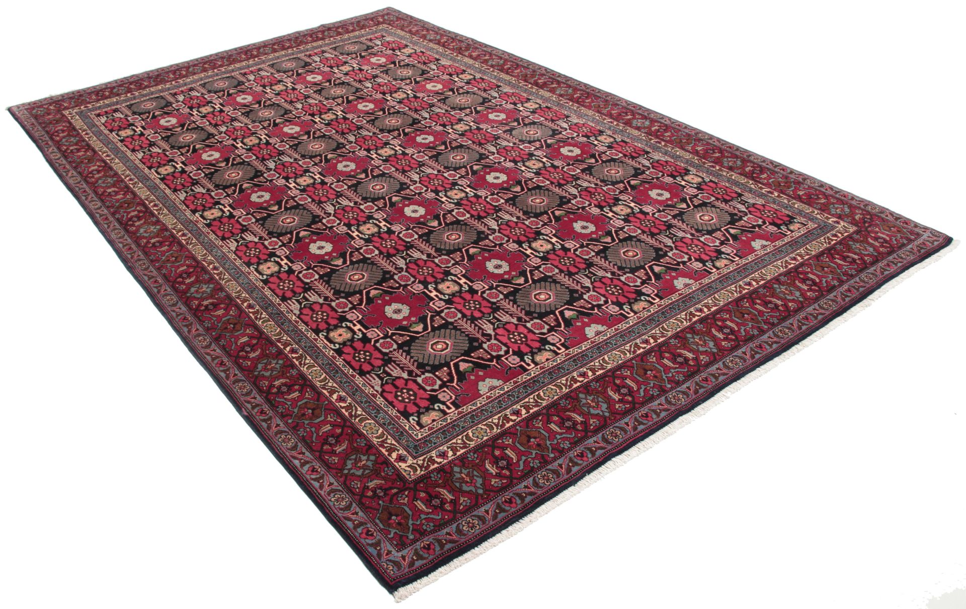 Hamadan Perserteppich 203 × 300 cm aus Wolle, handgeknüpft