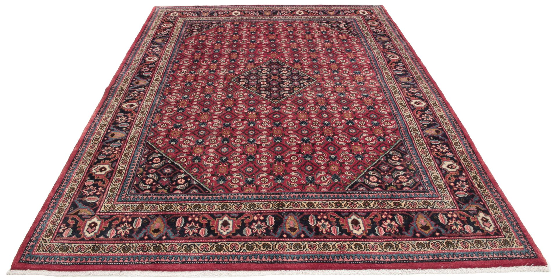 Perserteppich 217 × 315 cm aus Wolle, handgeknüpft