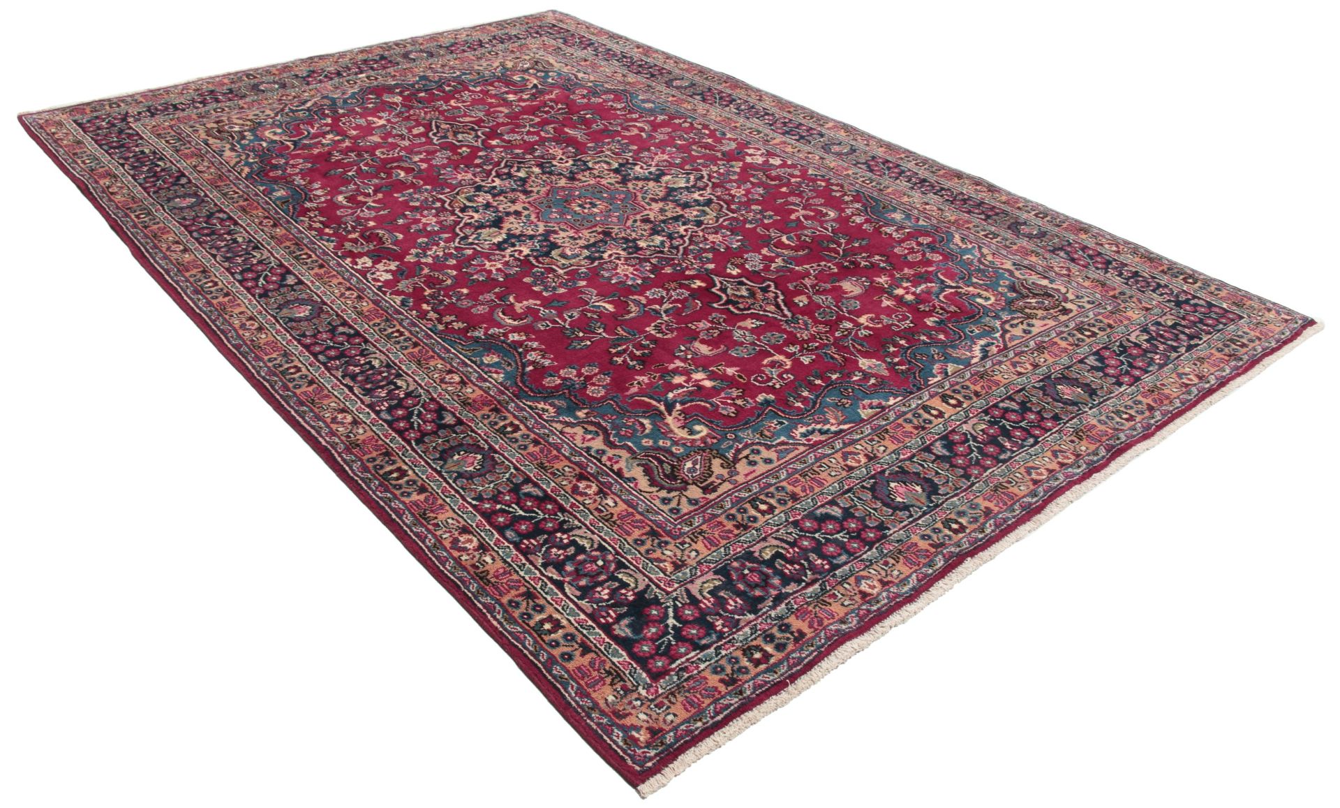 Handgeknüpfter Mashhad Perserteppich 200 × 297 cm