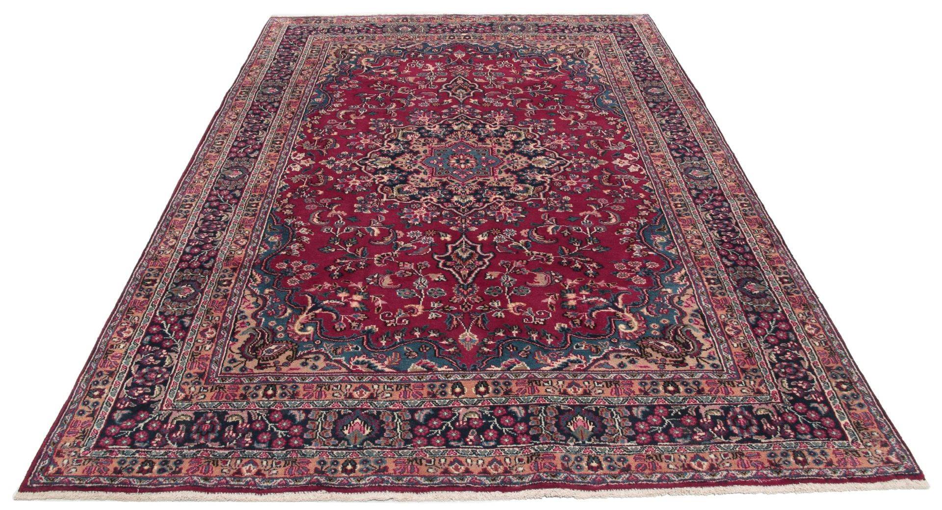 Handgeknüpfter Mashhad Perserteppich 200 × 297 cm