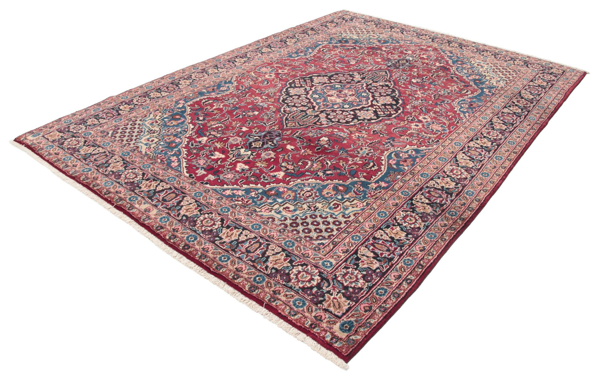 Handgeknüpfter Isfahan Perserteppich, 207 × 296 cm, Wolle