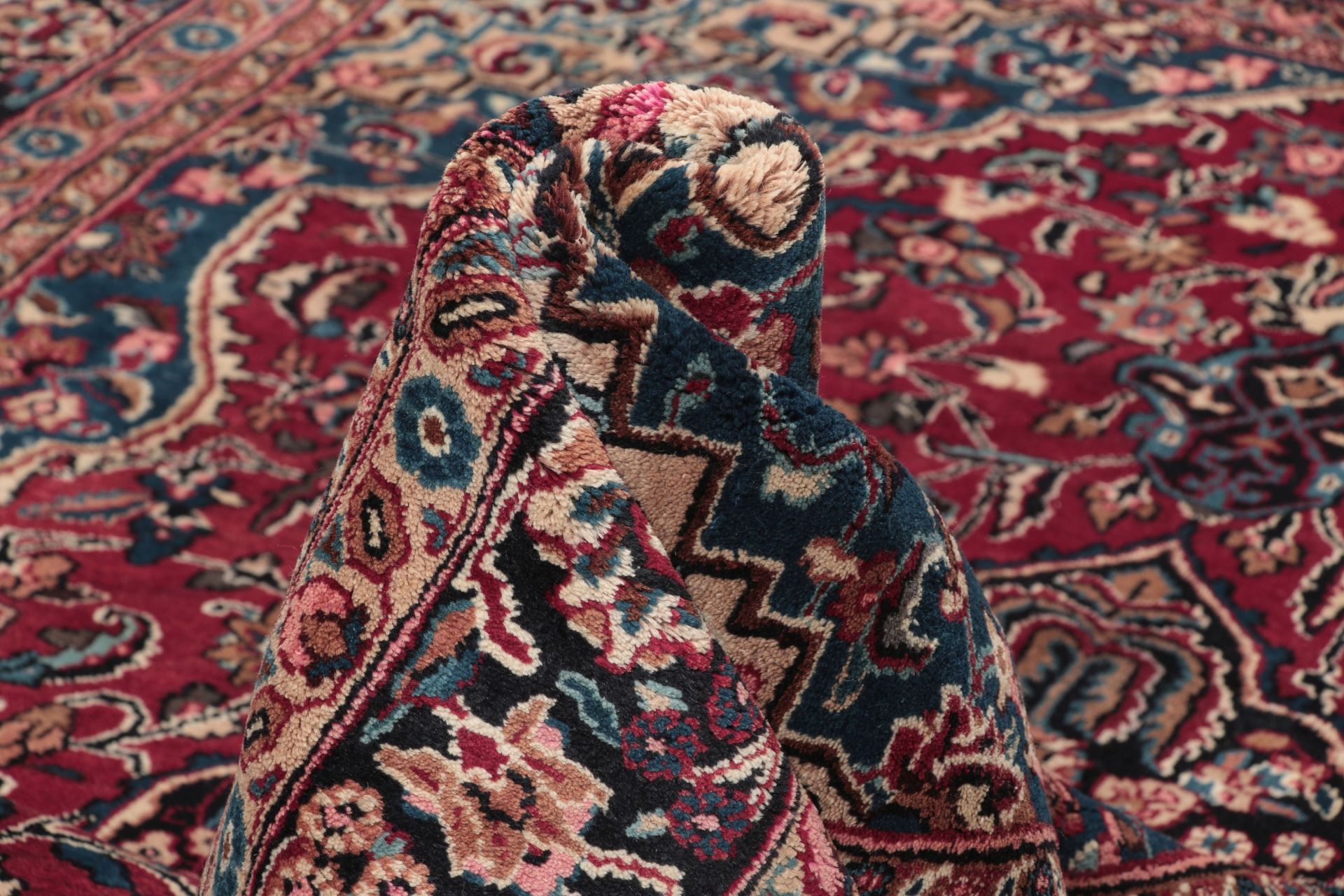 Handgeknüpfter Isfahan Perserteppich, 207 × 296 cm, Wolle