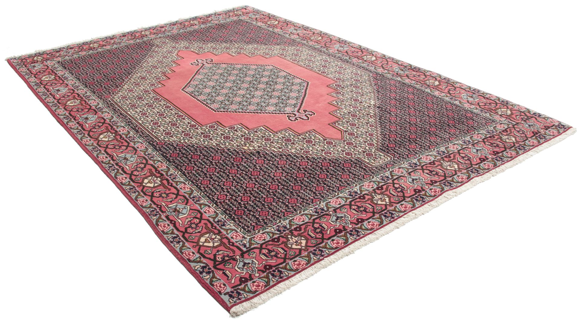 Handgeknüpfter Hamadan Perserteppich 195 × 300 cm