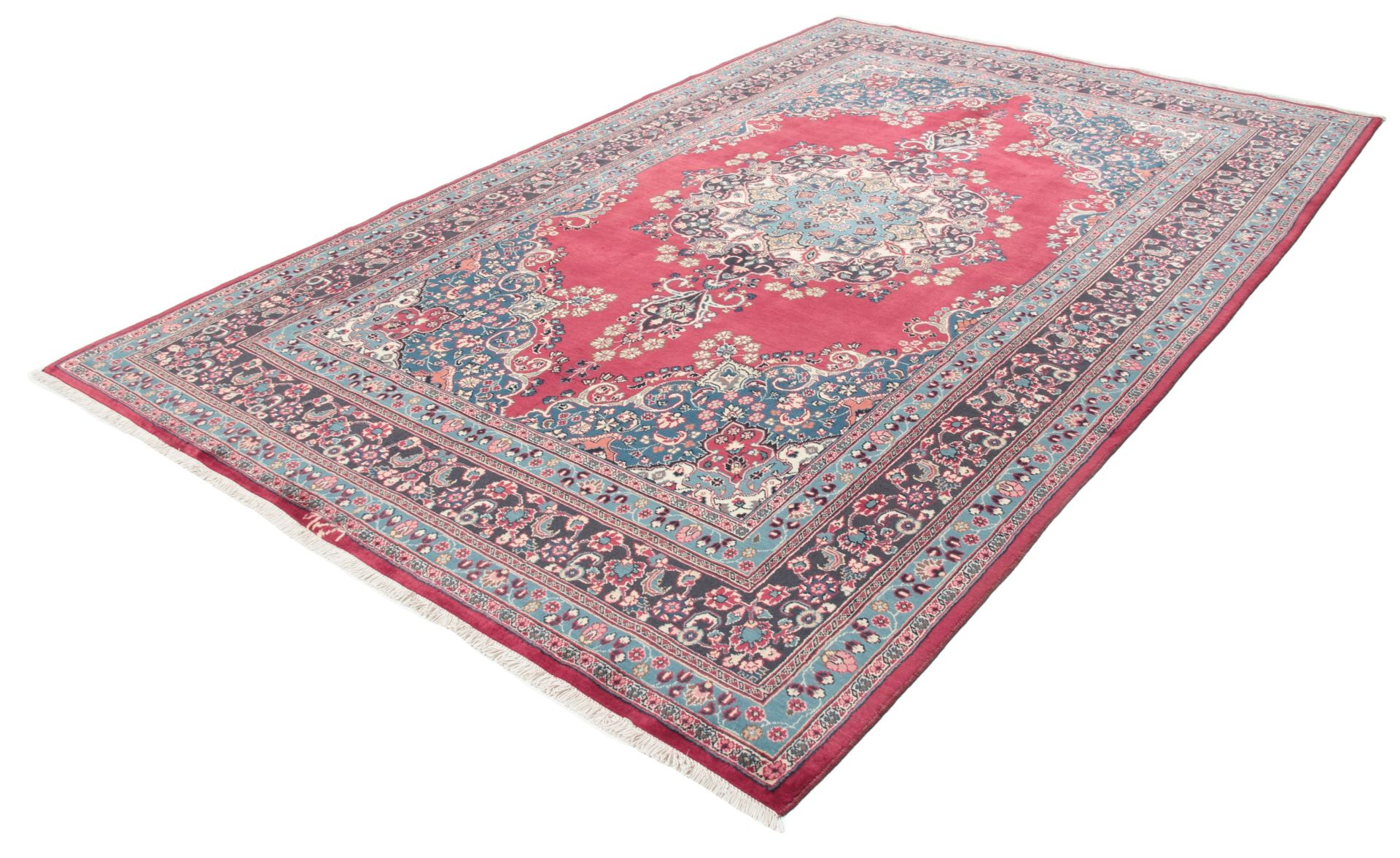 Handgeknüpfter Mashhad Perserteppich, 195 × 303 cm, Wolle