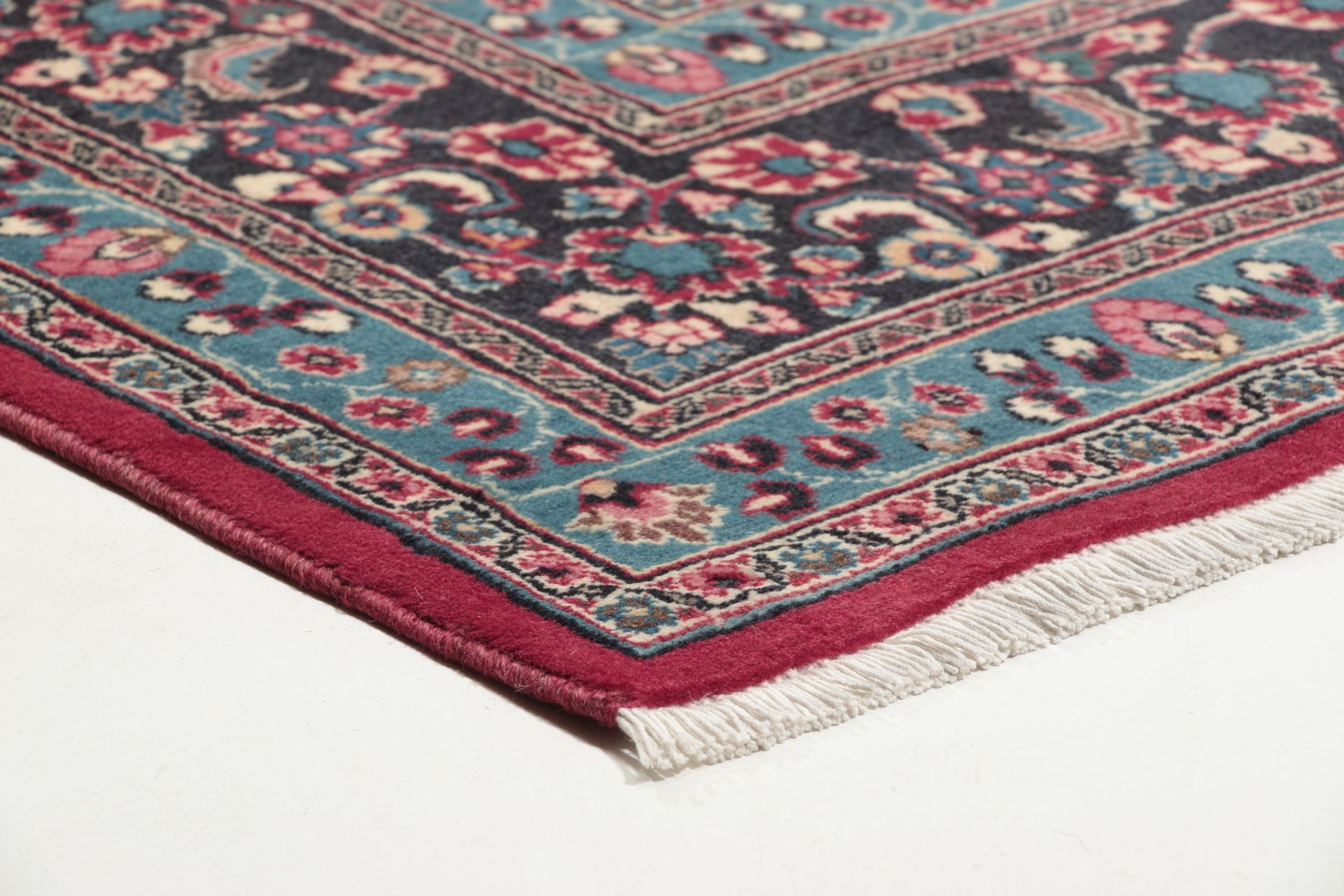 Handgeknüpfter Mashhad Perserteppich, 195 × 303 cm, Wolle