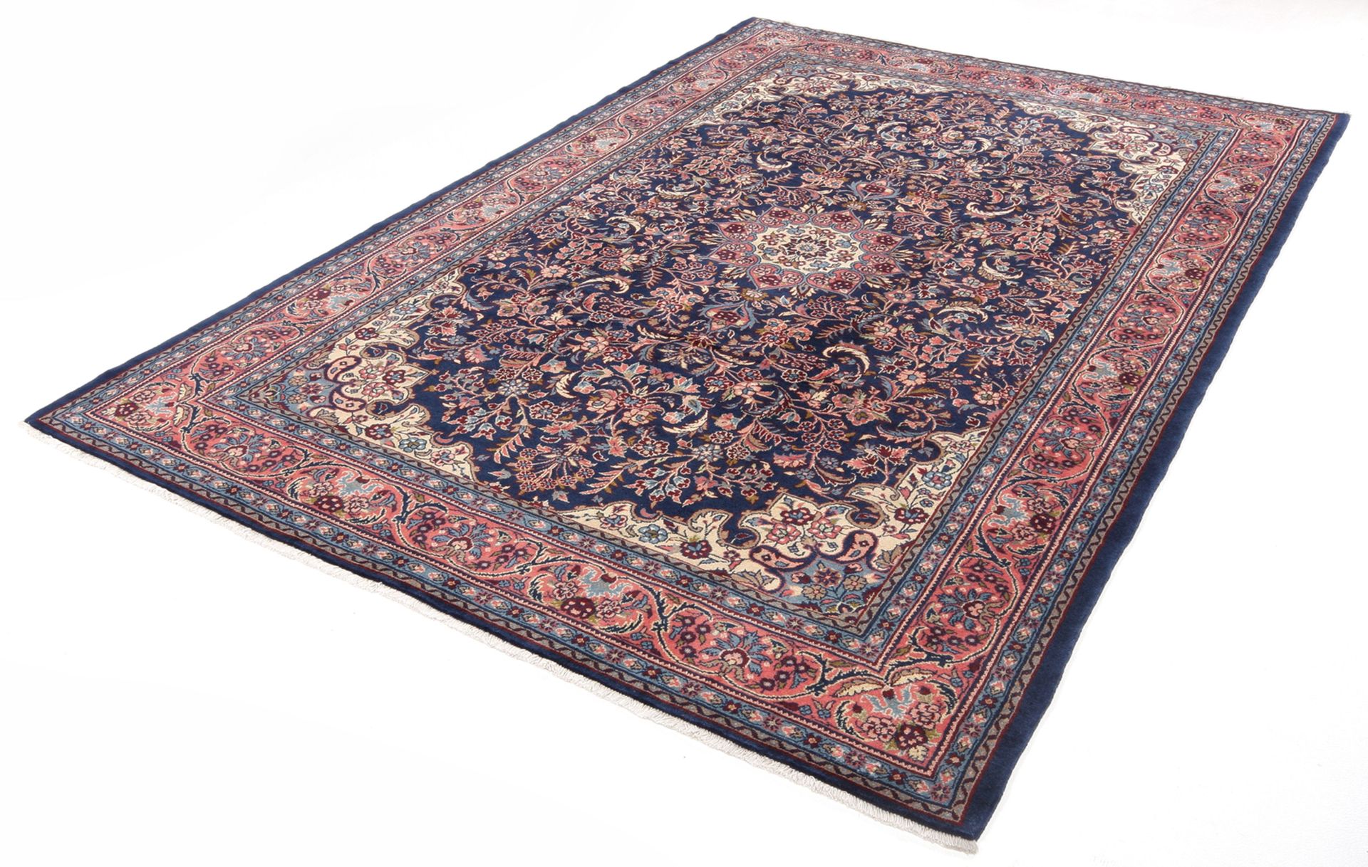 Hamadan Perserteppich 205 × 303 cm aus Wolle, handgeknüpft