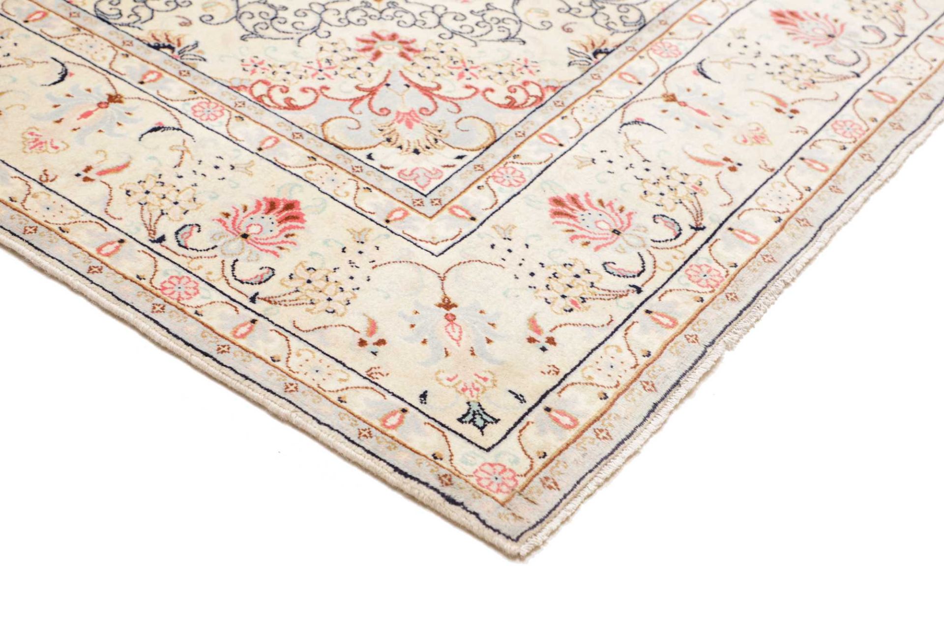 Kashan Perserteppich 196 × 299 cm aus Wolle, handgeknüpft